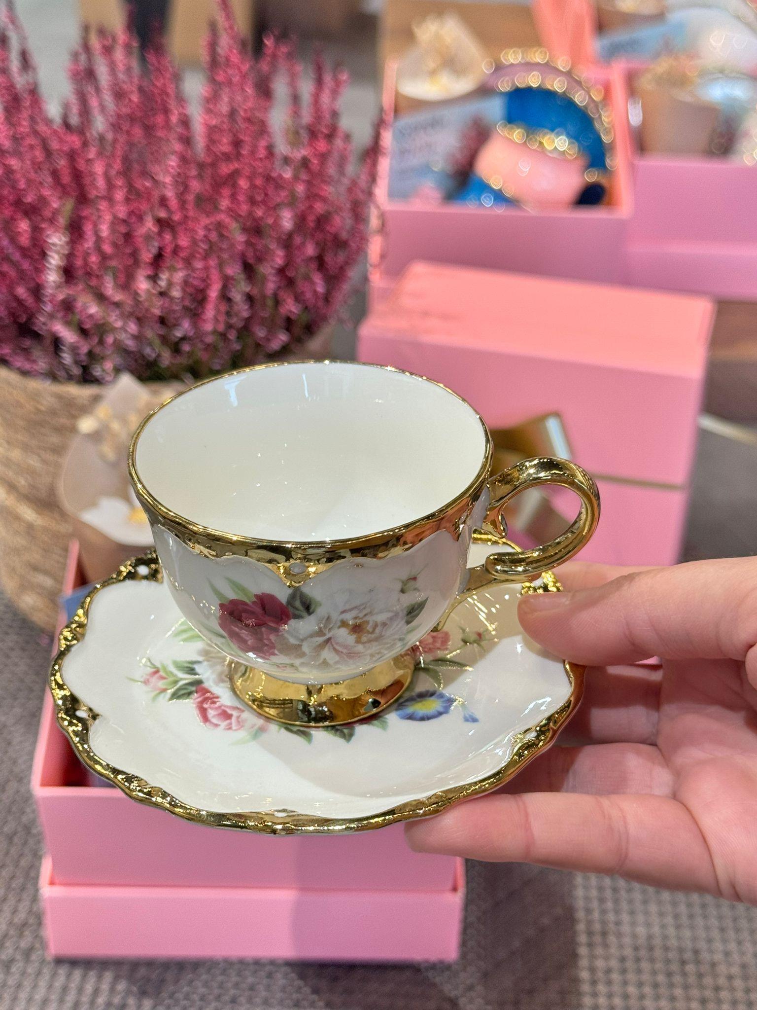 Öğretmenler Günü Özel 2 Kişilik Porselen Kahve Fincanı Takımı - 90 ml