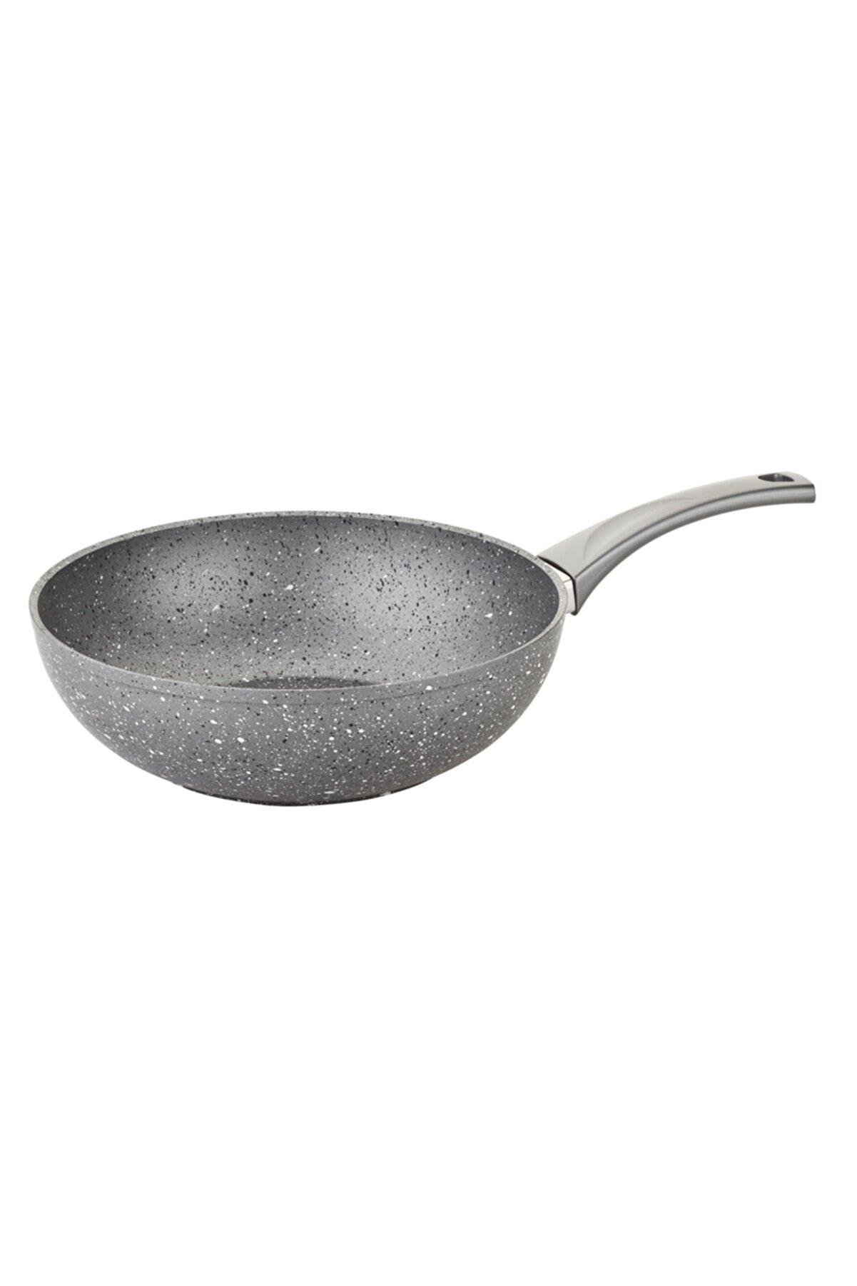OMS 28 Cm Granit Wok Tava
