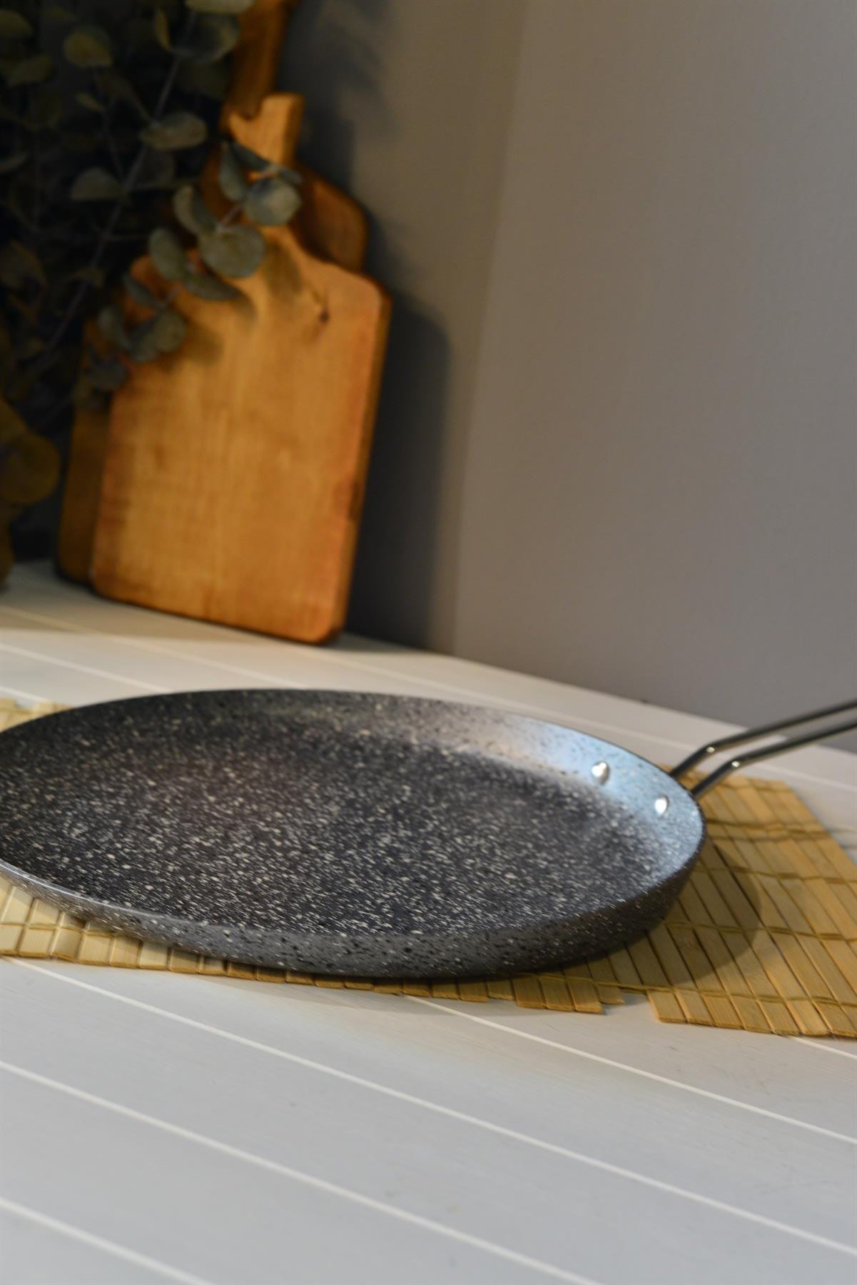 Oms 30 Cm Granit Krep Tava