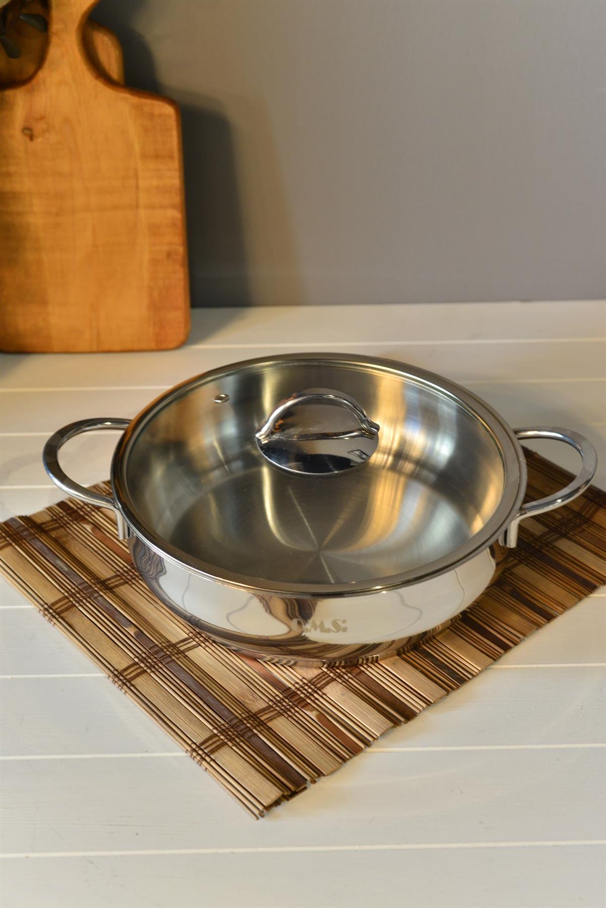 OMS Basık Çelik Tencere - 24 cm