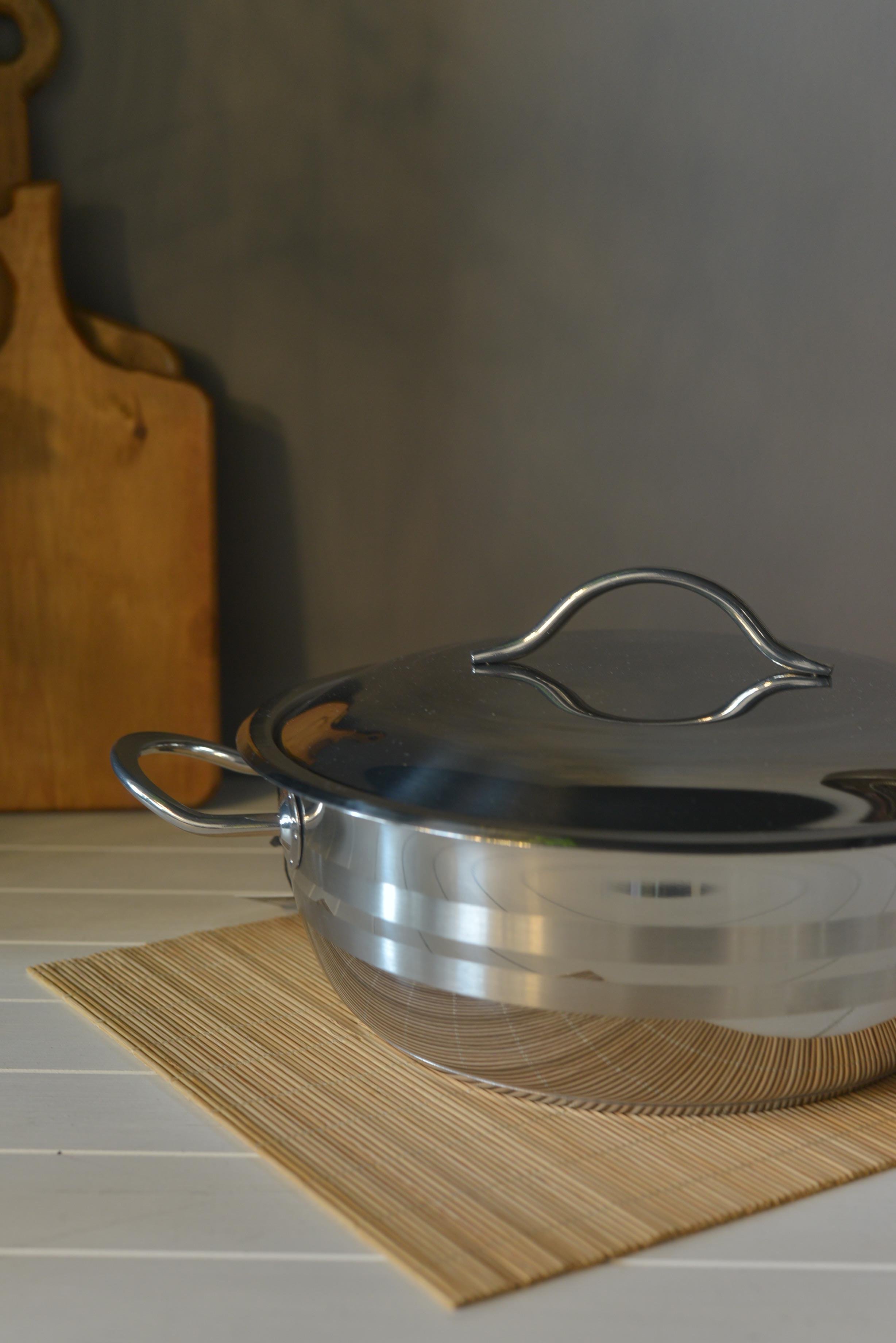 OMS Basık Çelik Tencere - 26 cm