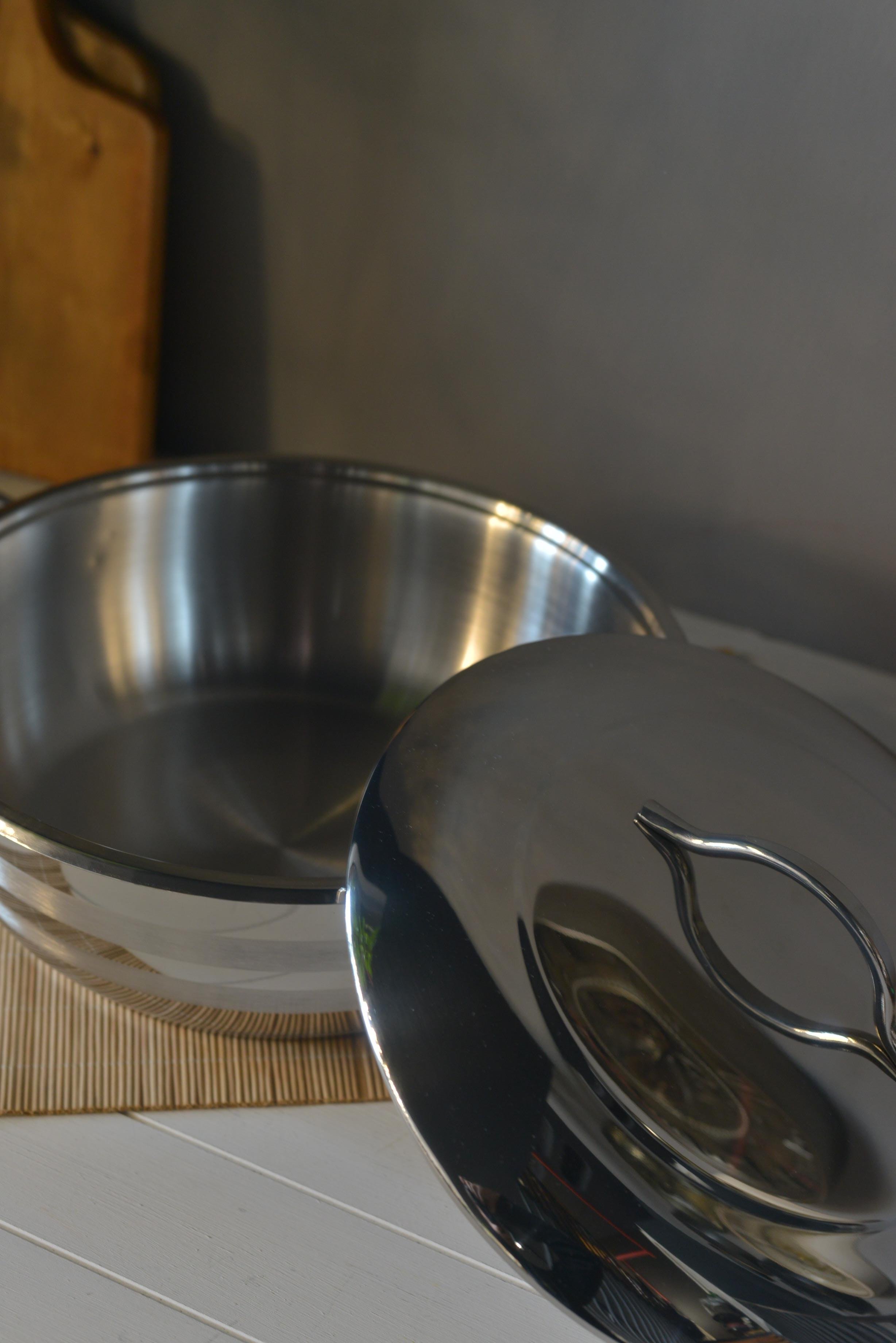 OMS Basık Çelik Tencere - 28 cm