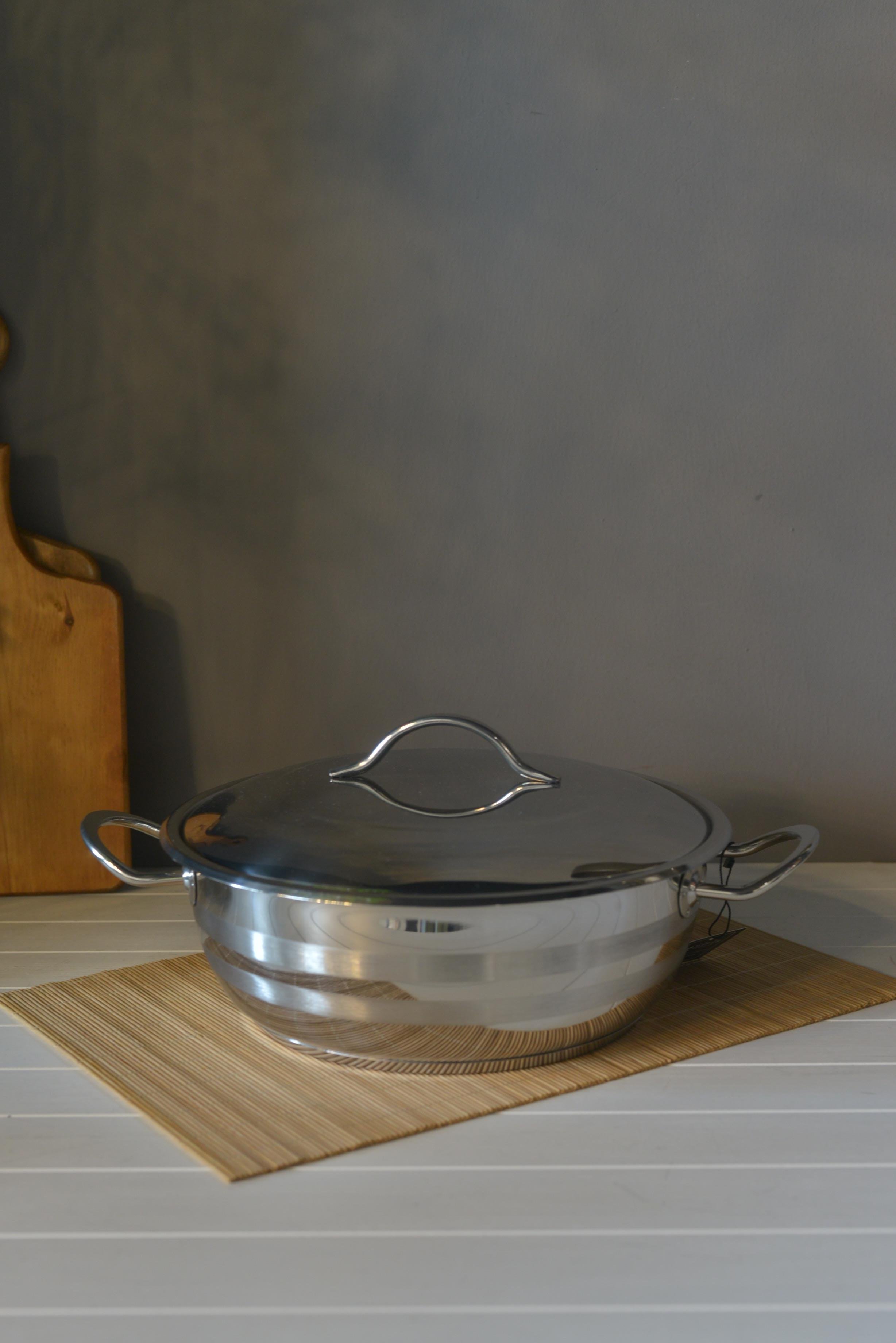 OMS Basık Çelik Tencere - 28 cm