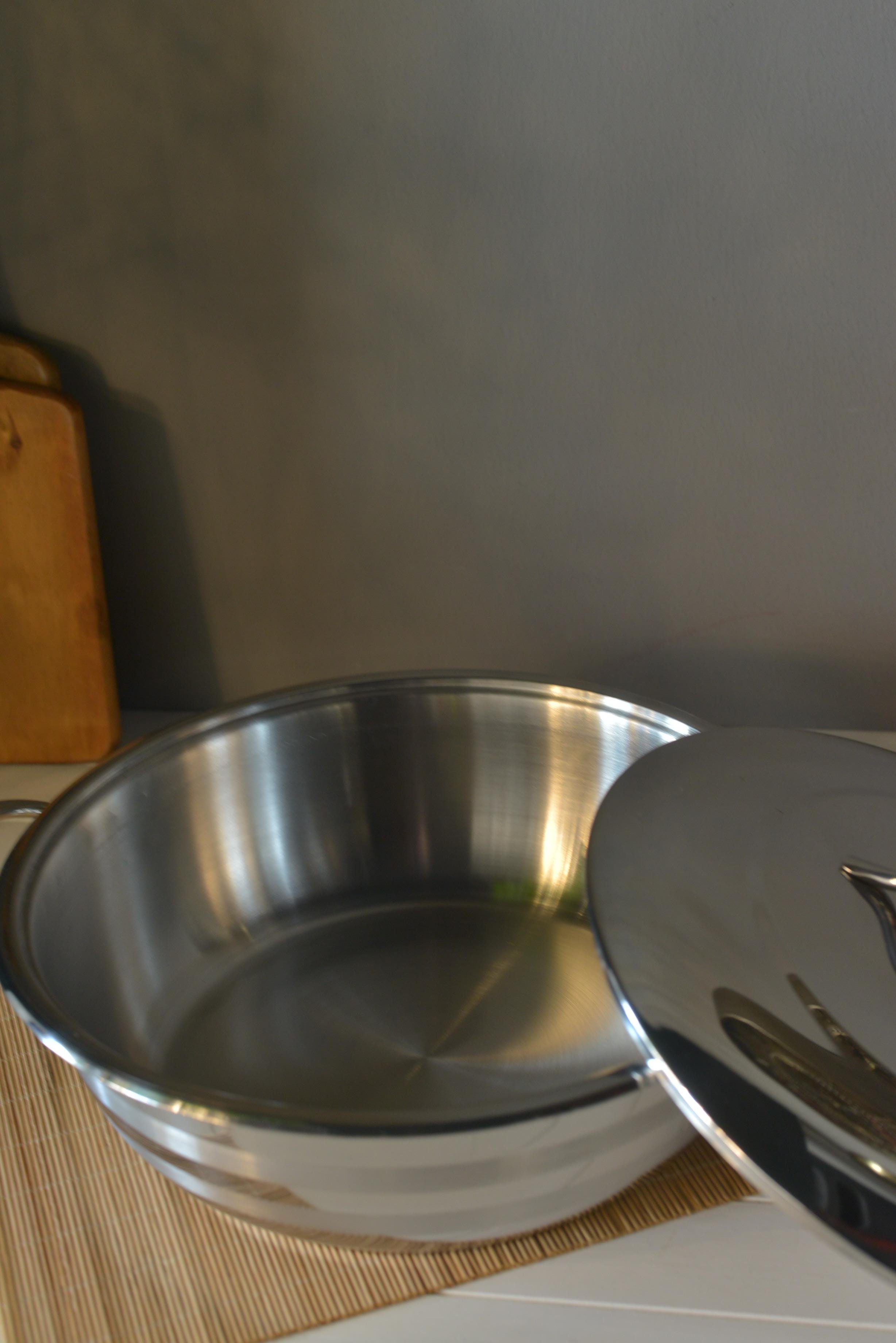 OMS Basık Çelik Tencere - 30 cm