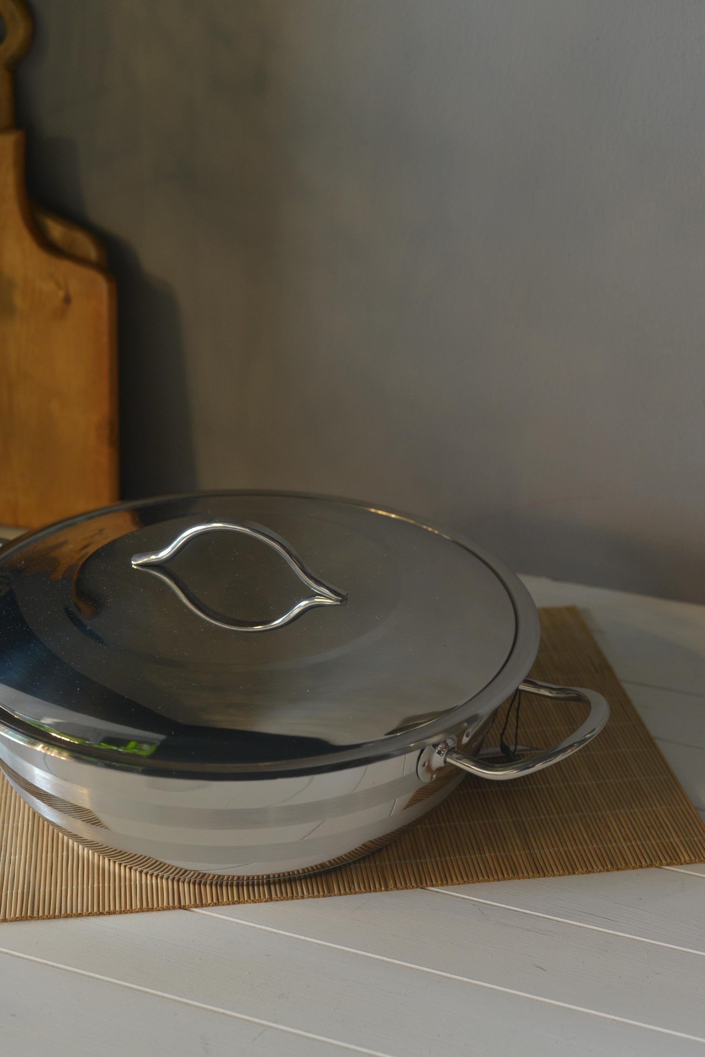 OMS Basık Çelik Tencere - 30 cm