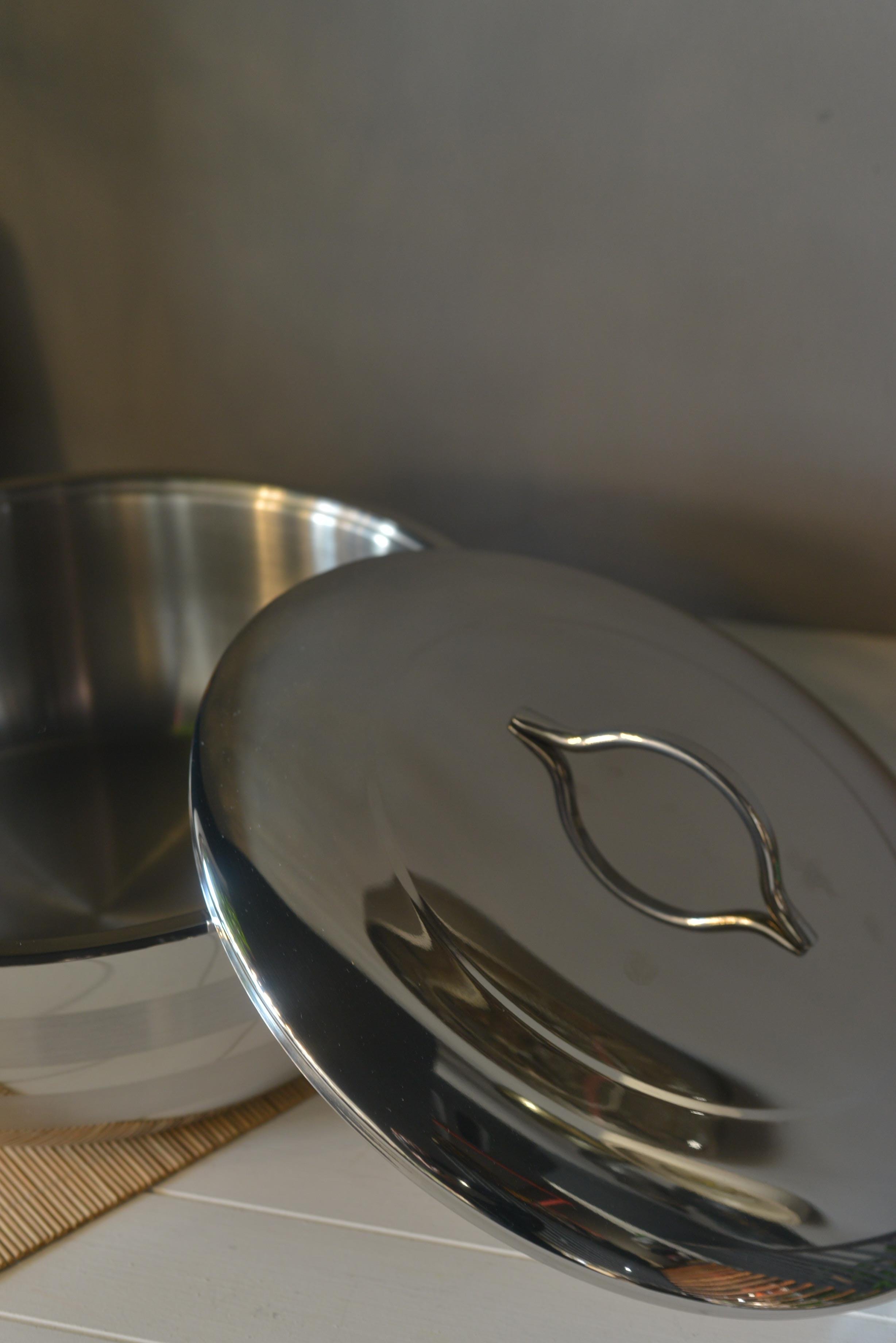 OMS Basık Çelik Tencere - 32 cm