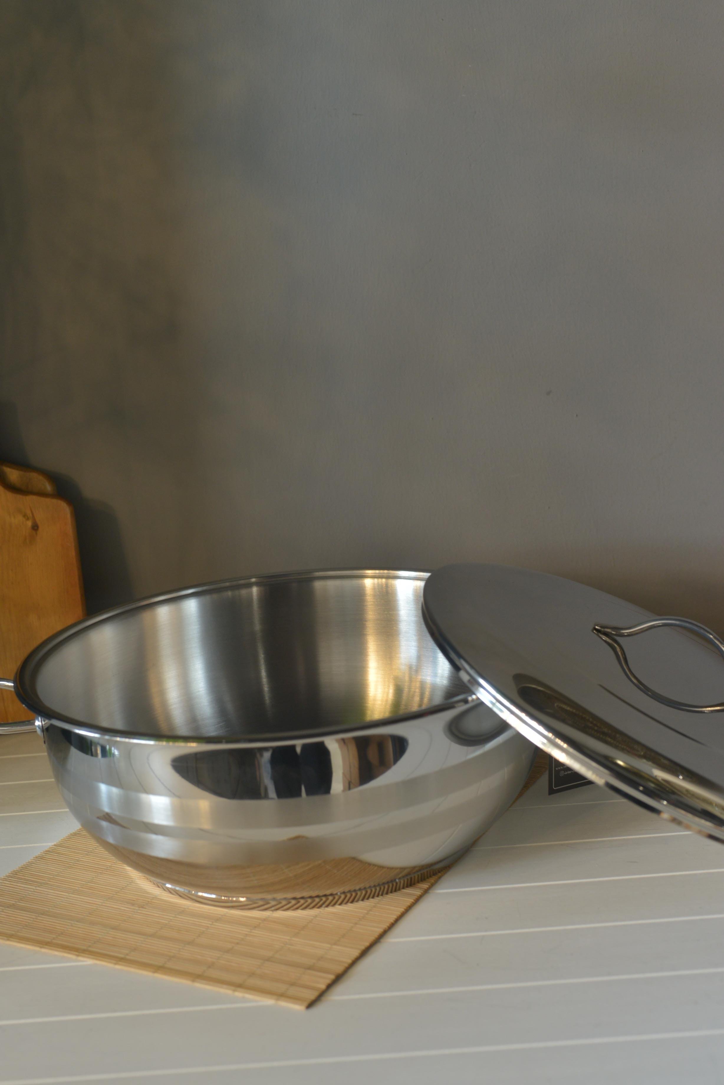 OMS Basık Çelik Tencere - 36 cm