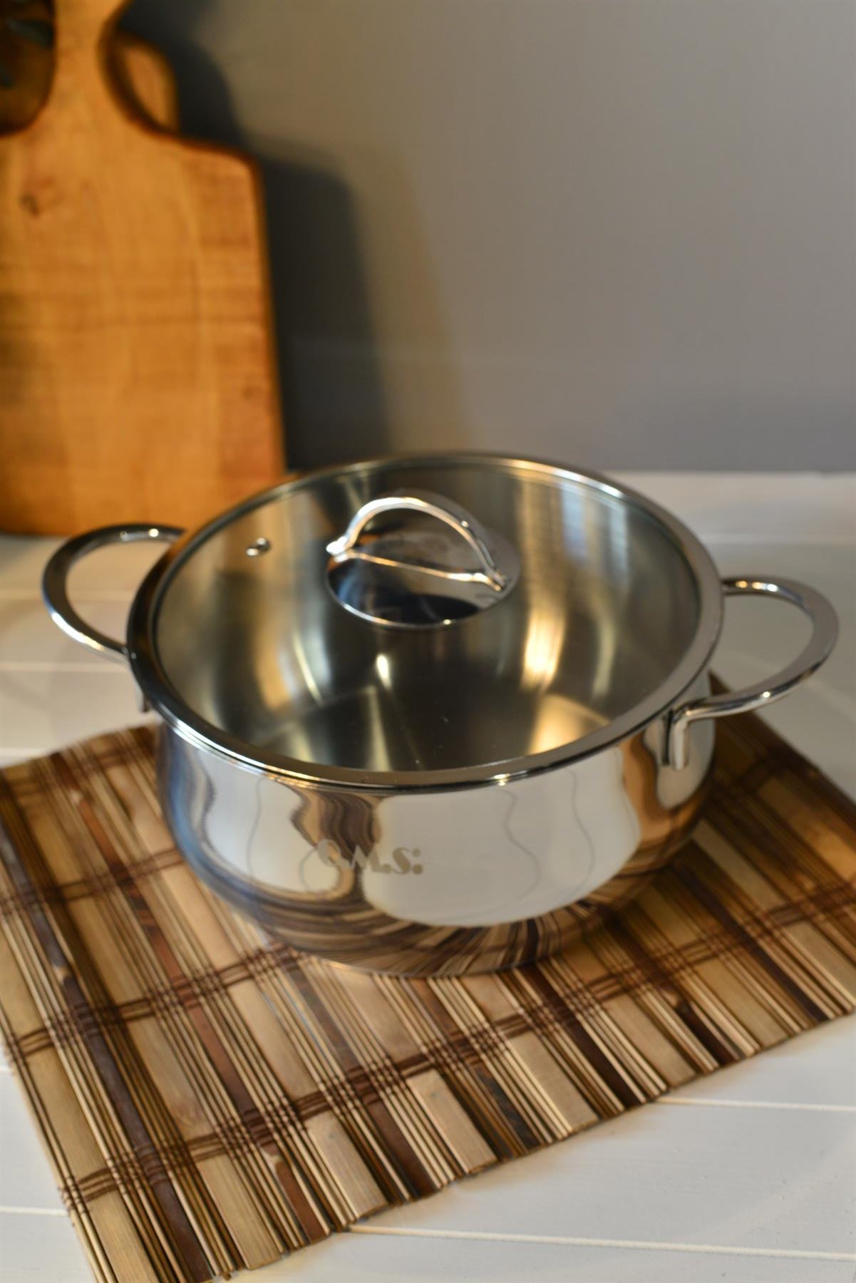 OMS Derin Çelik Tencere - 22 cm