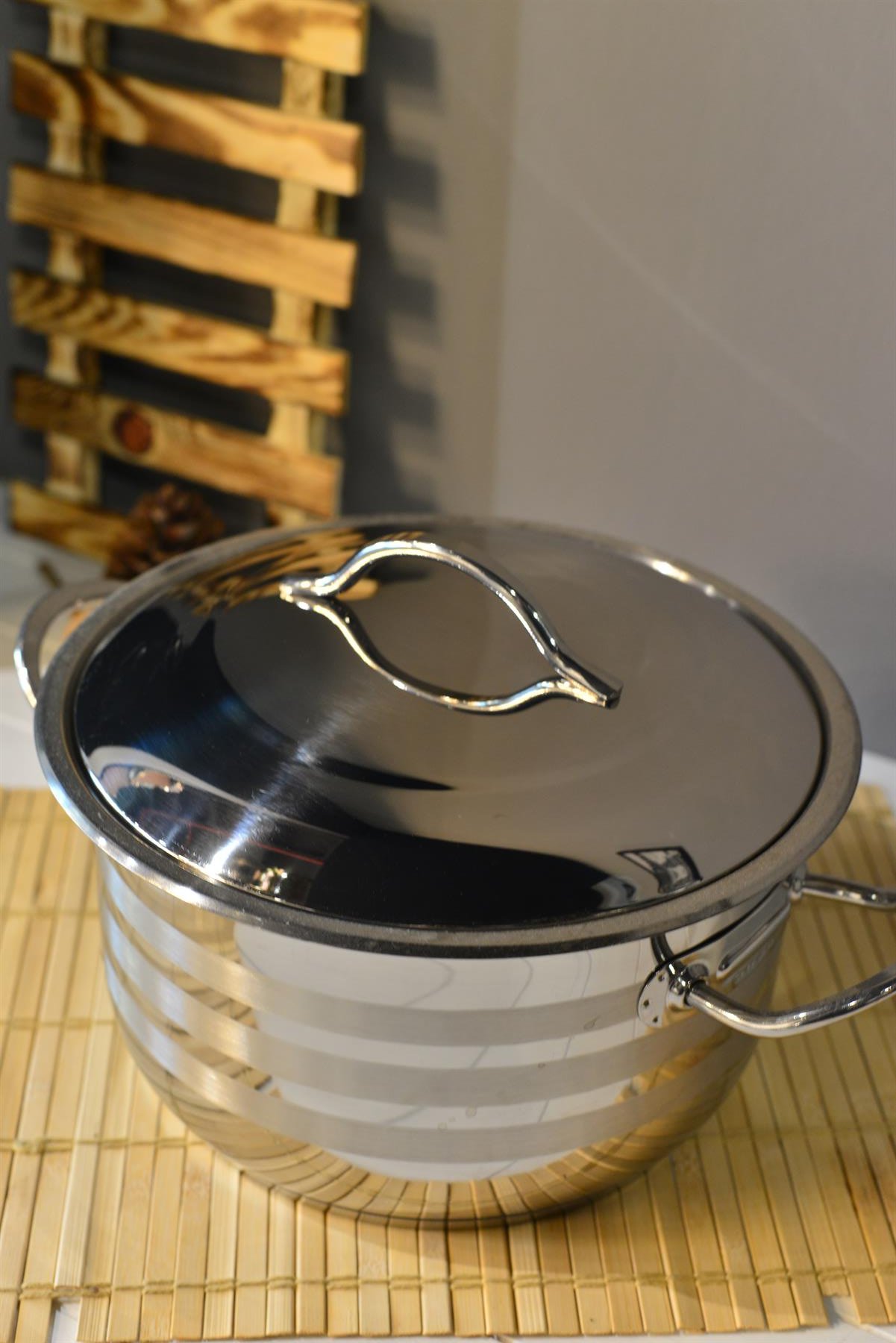 OMS Derin Çelik Tencere - 22 cm