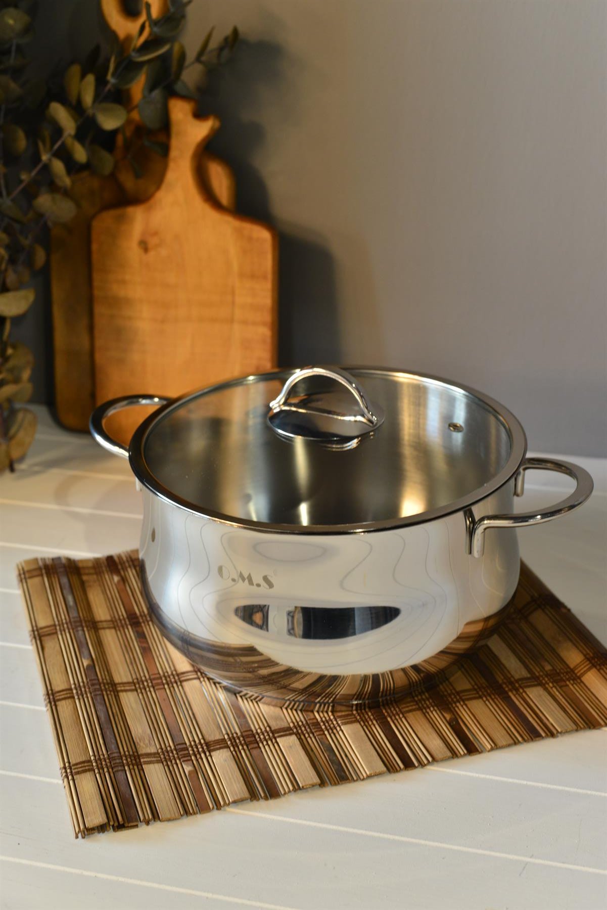 OMS Derin Çelik Tencere - 24 cm