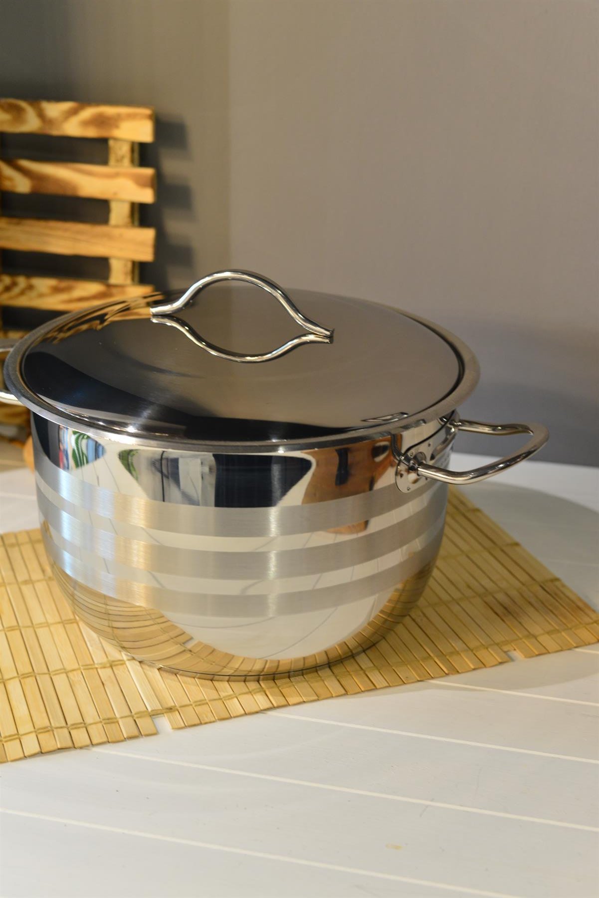 OMS Derin Çelik Tencere - 28 cm