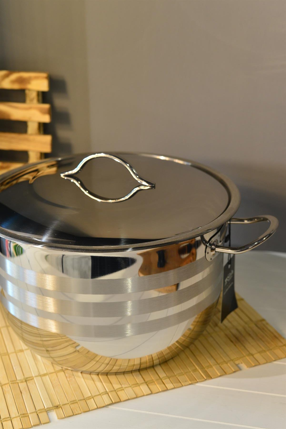 OMS Derin Çelik Tencere - 32 cm