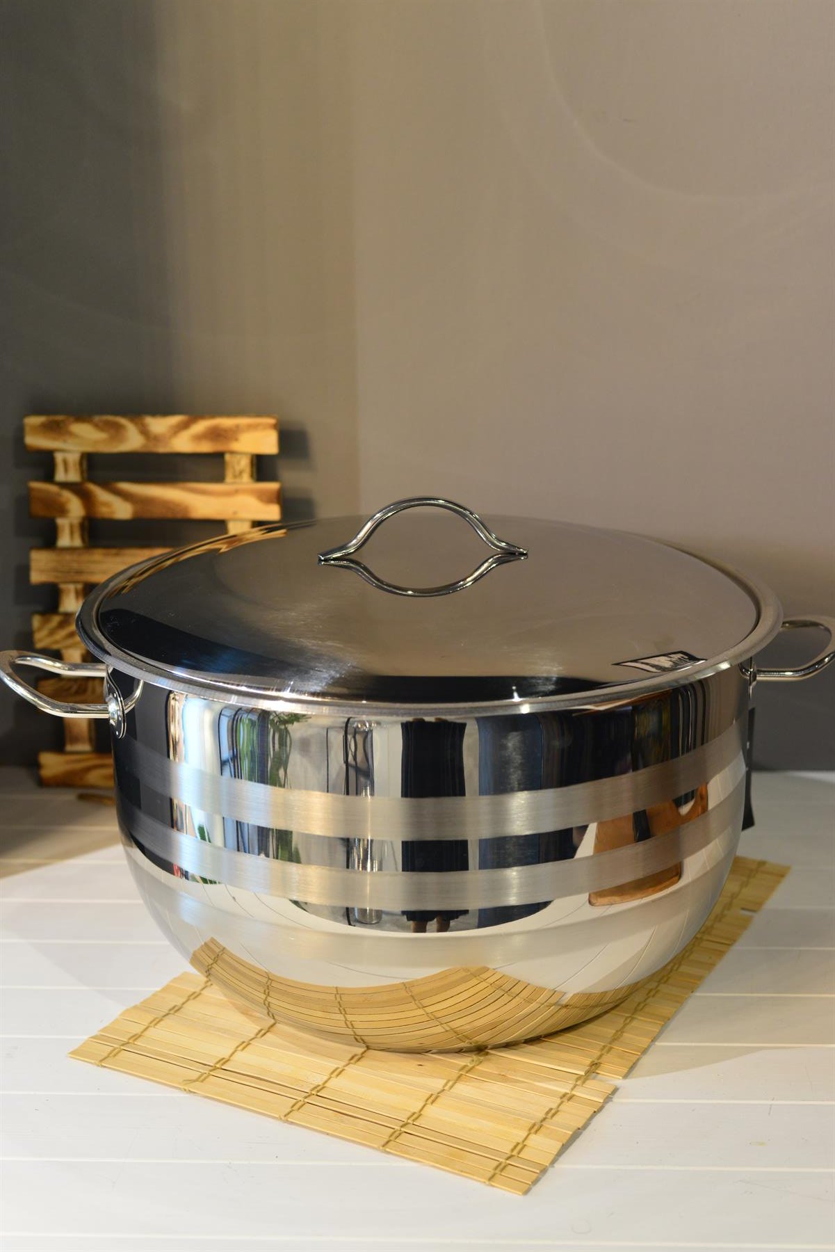 OMS Derin Çelik Tencere - 40 cm