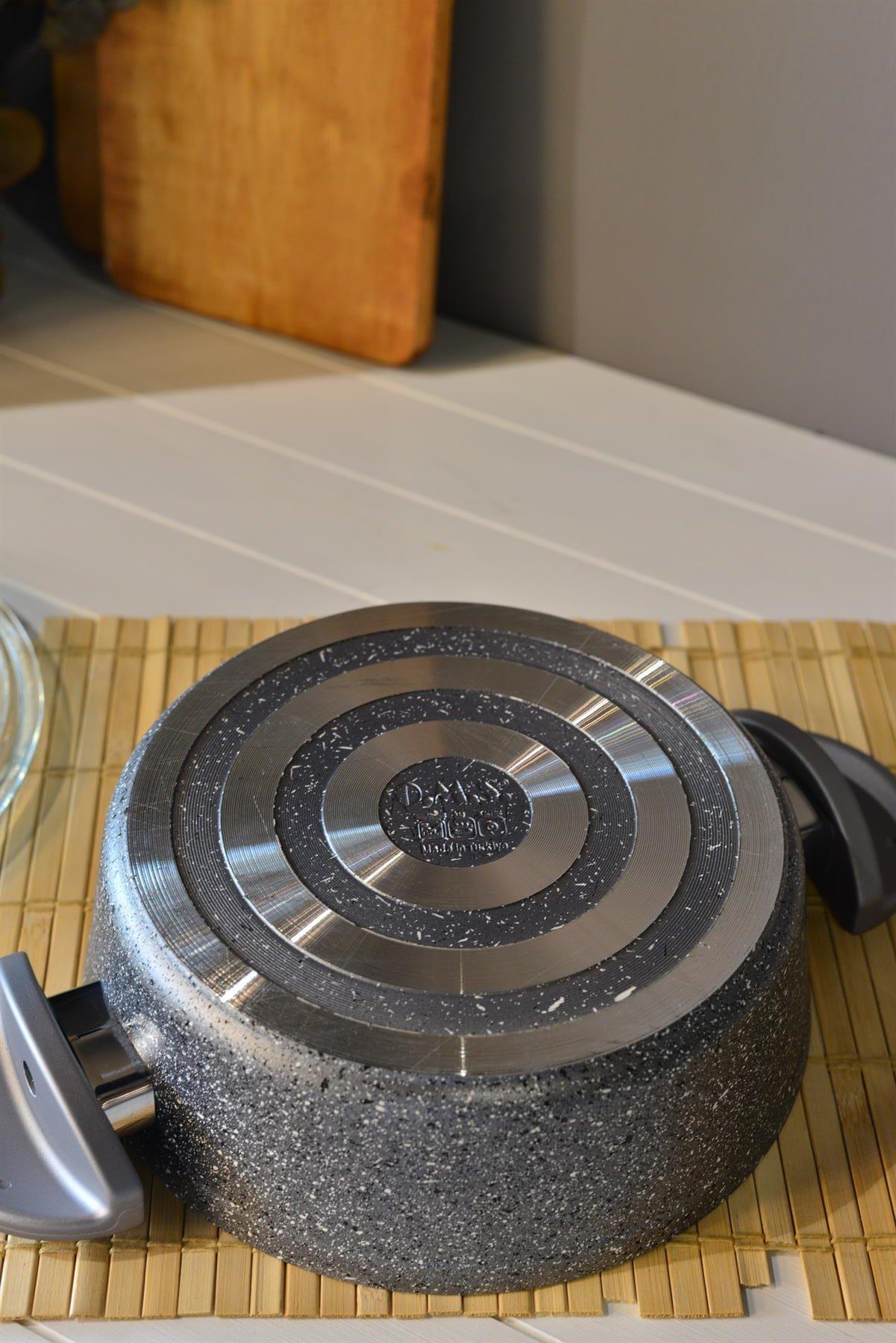 OMS Granit Basık Tencere 24 cm