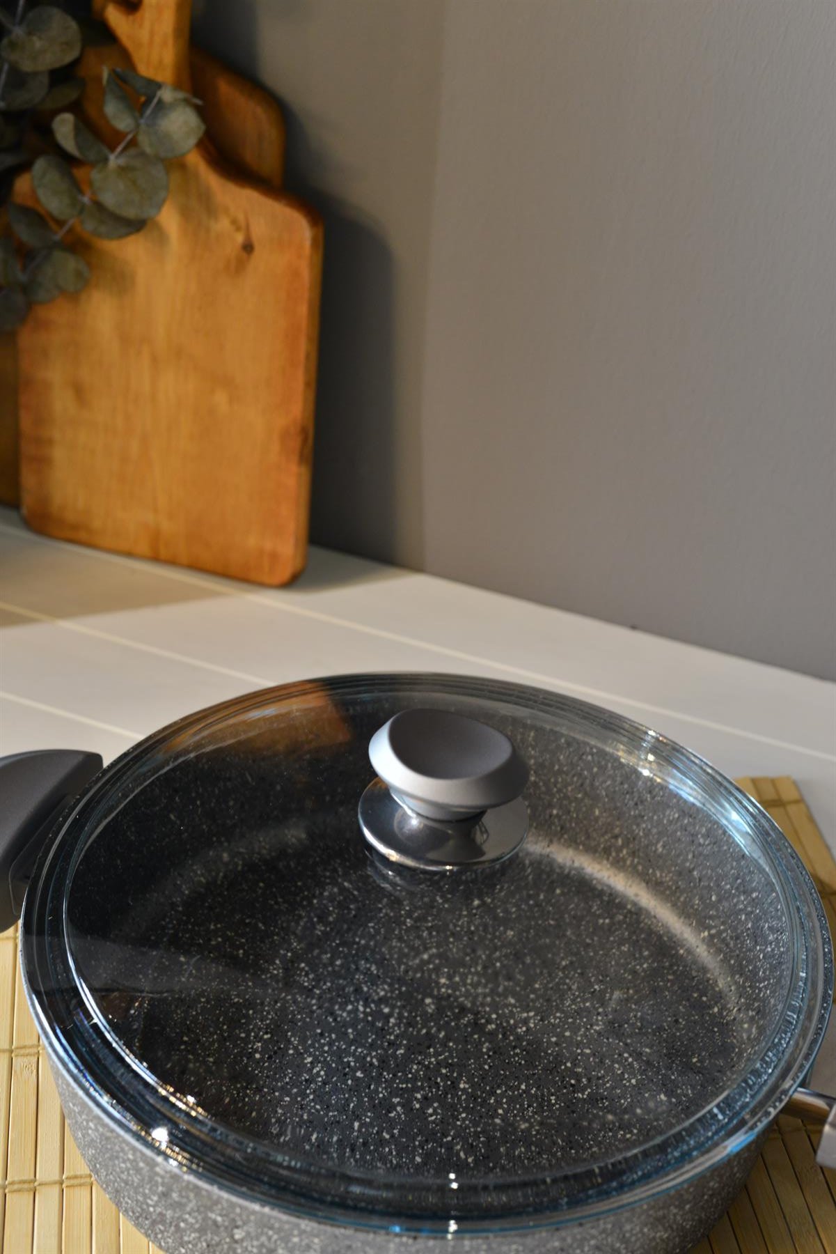 OMS Granit Basık Tencere 28 cm