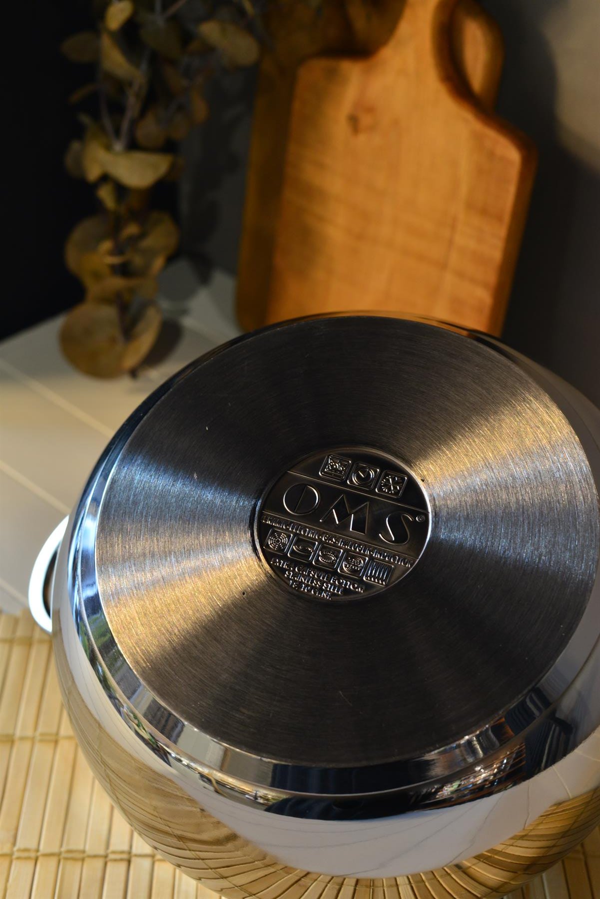 OMS Küre Derin Çelik Tencere - 20 cm