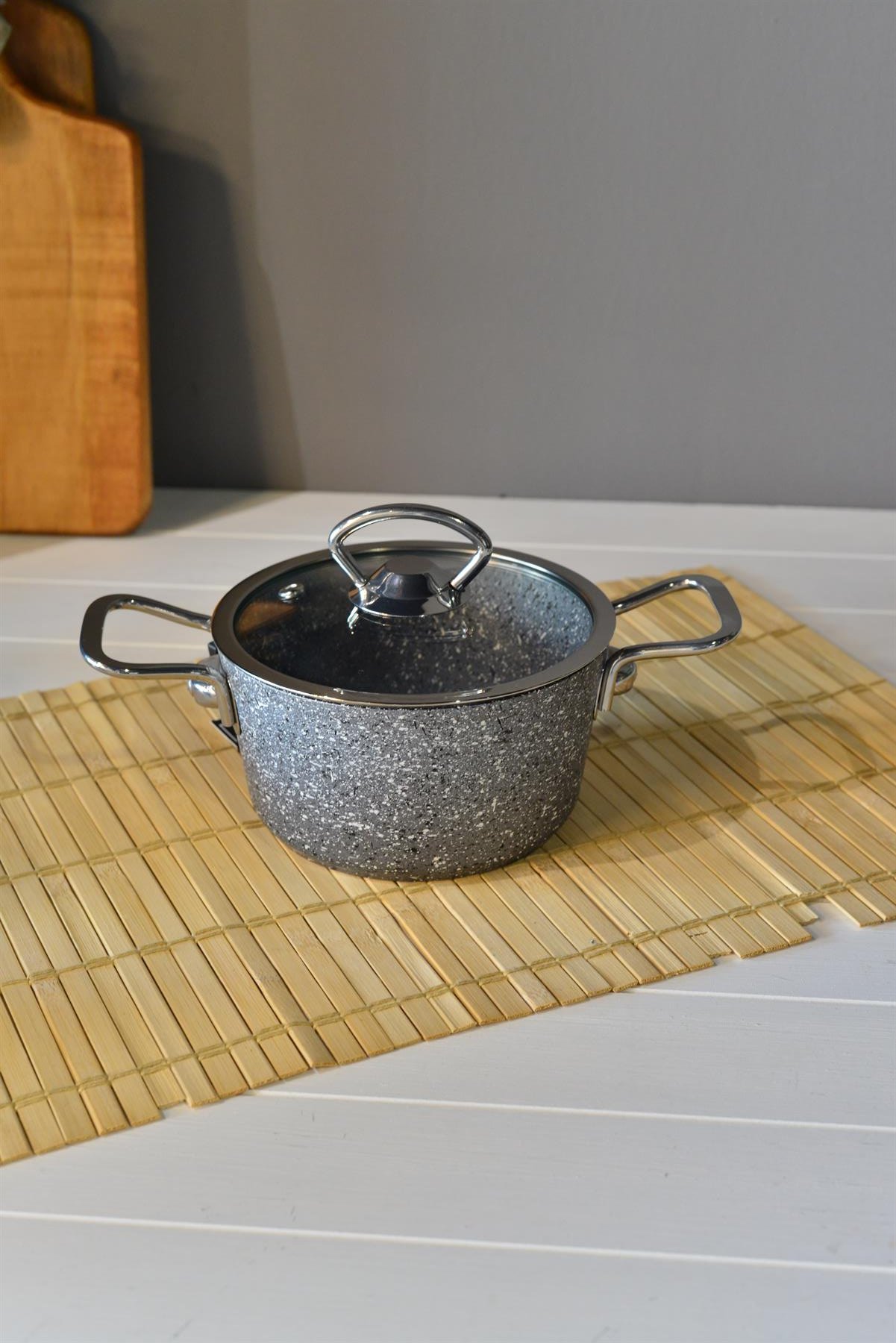 OMS Mini Derin Granit Tencere - 14 cm