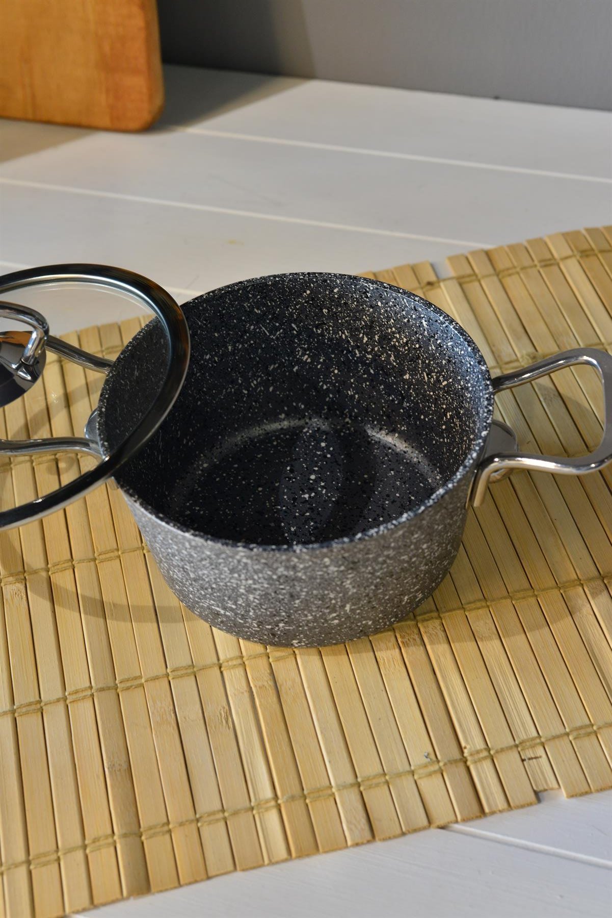 OMS Mini Derin Granit Tencere - 14 cm