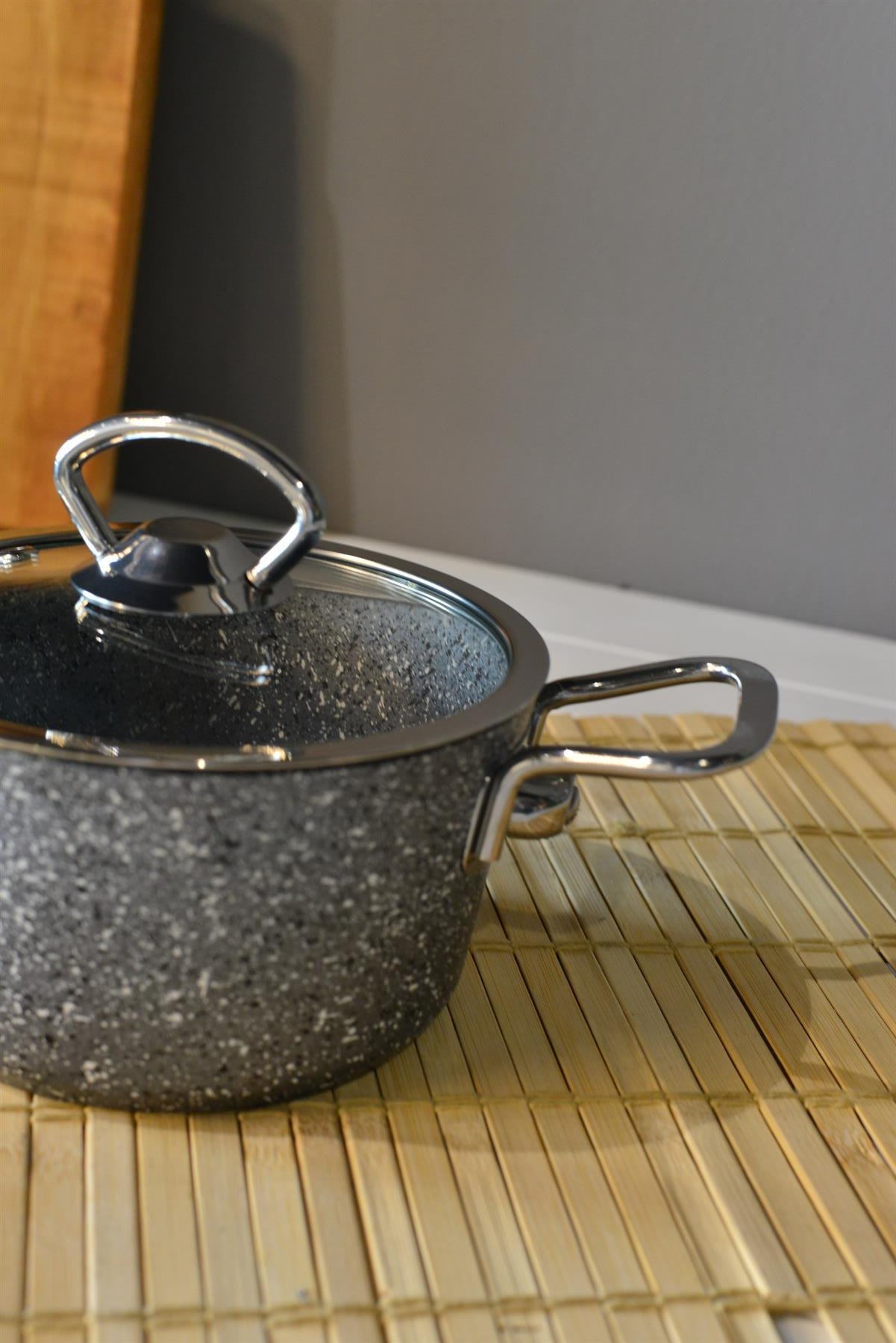 OMS Mini Derin Granit Tencere - 14 cm