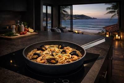 OMS Stone Armor / 10 Yıl Çizilmeme Garantili - 26 cm Saplı Tava