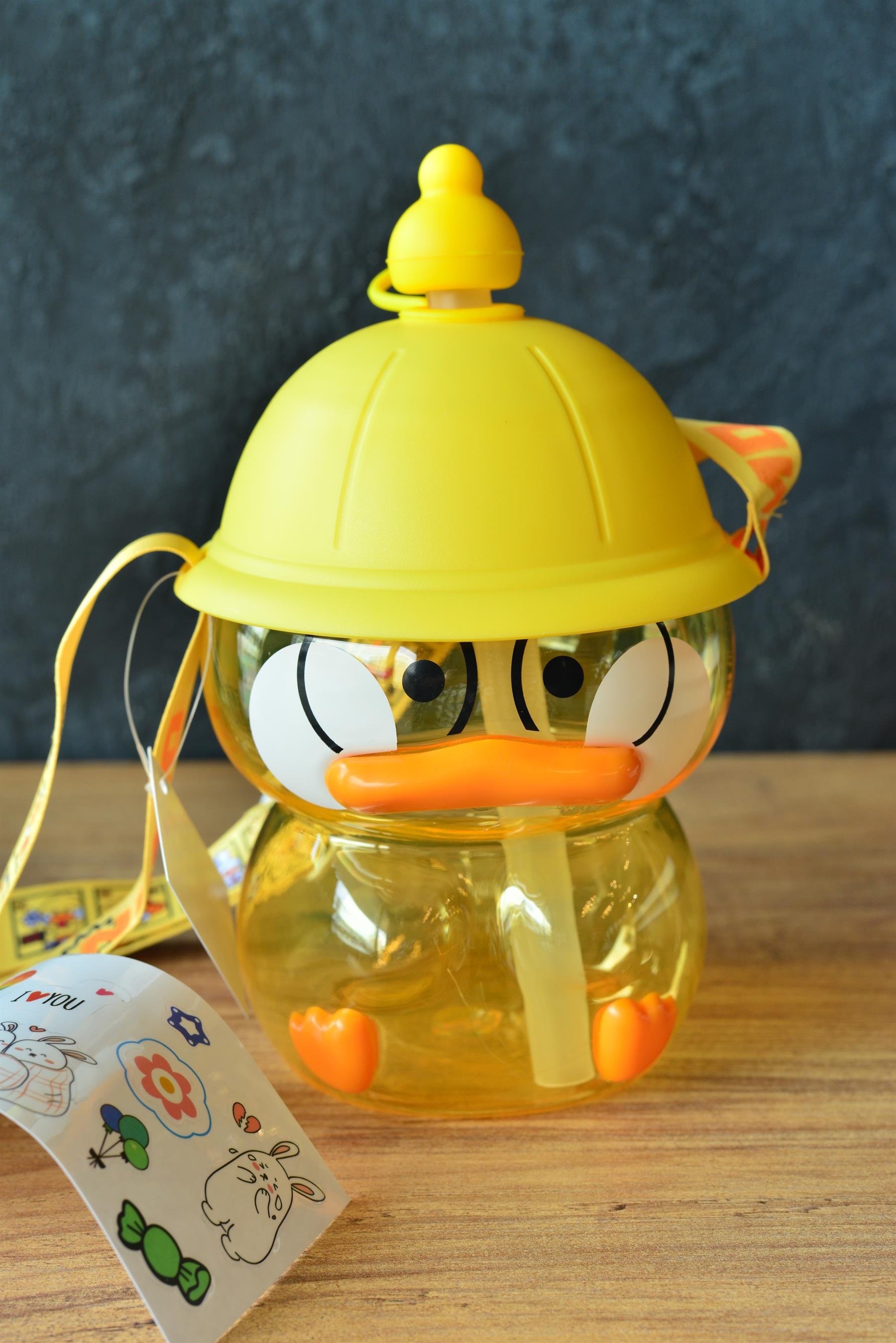 Ördek Çocuk Su Matarası 1100 ML / Sarı