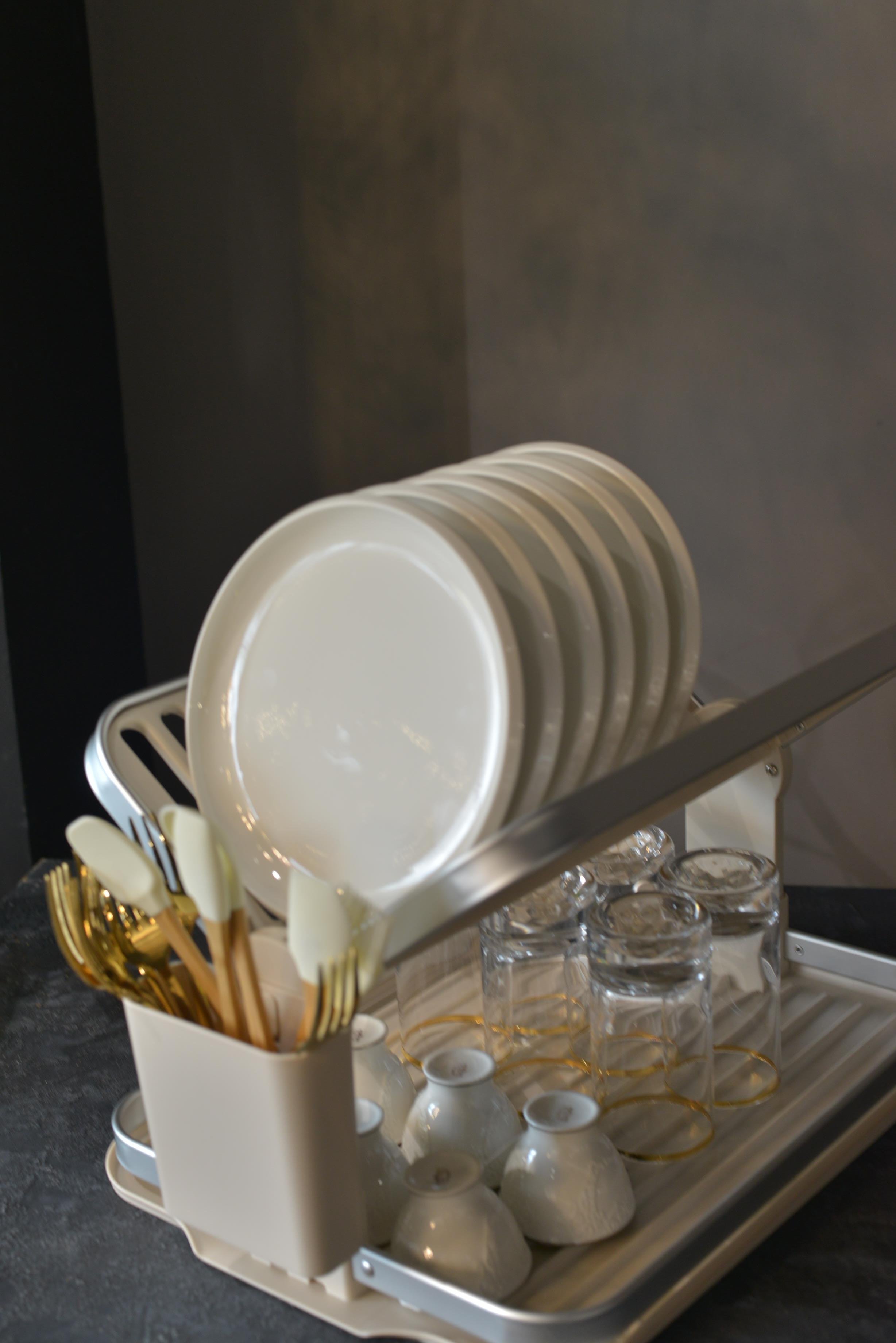 Paslanmaz Alüminyum 2 Katlı Bulaşıklık 