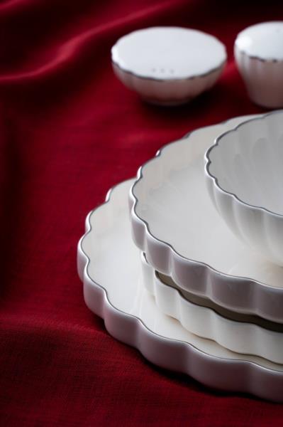 Passion 6 Kişilik 29 Parça Silver Yaldızlı Beyaz Porselen Yemek Takımı