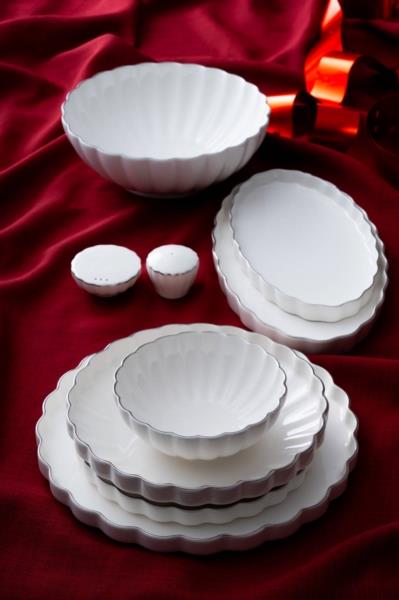 Passion 6 Kişilik 29 Parça Silver Yaldızlı Beyaz Porselen Yemek Takımı