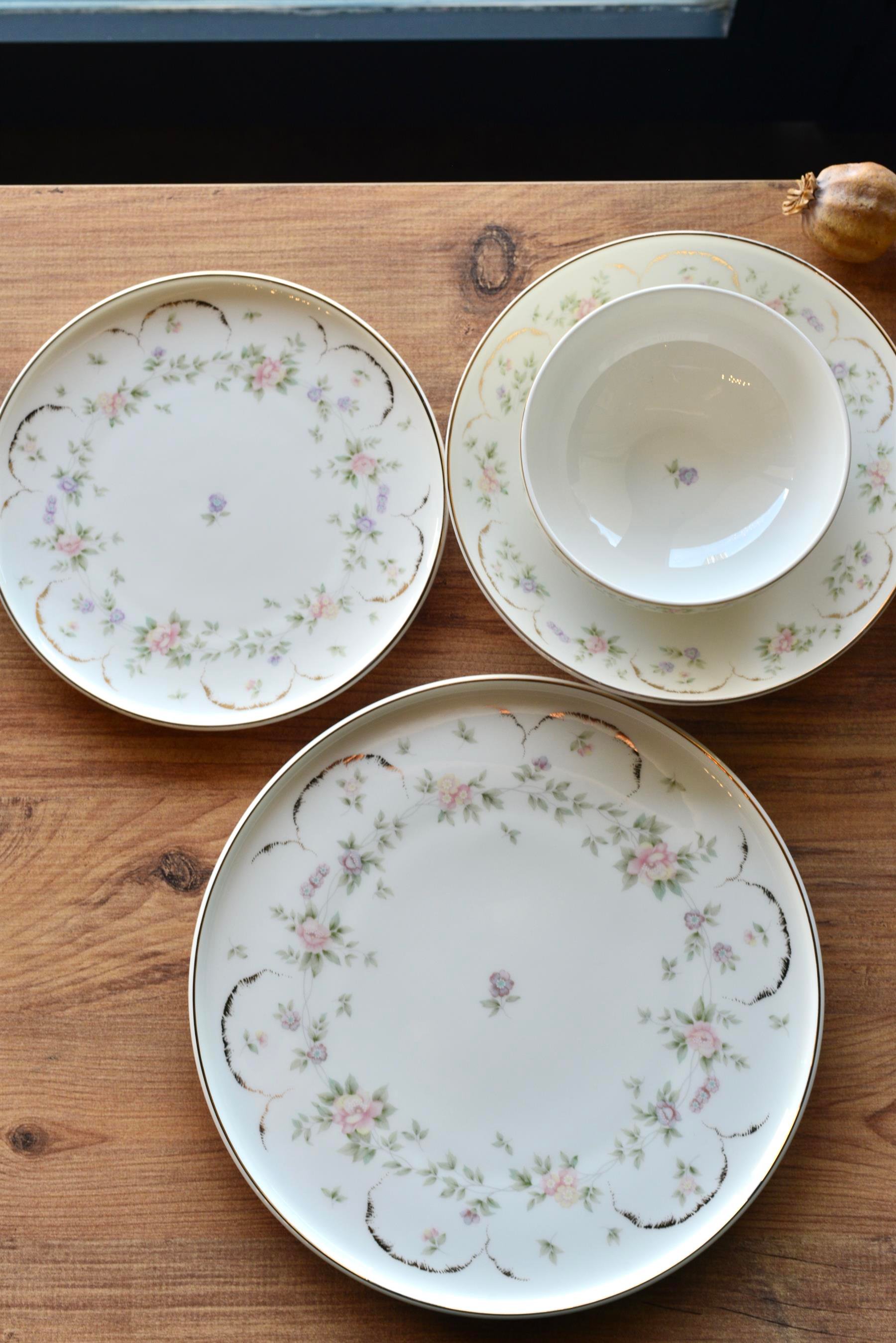 Pink Mary Gold 24 Parça Porselen 6 Kişilik Yemek Takımı