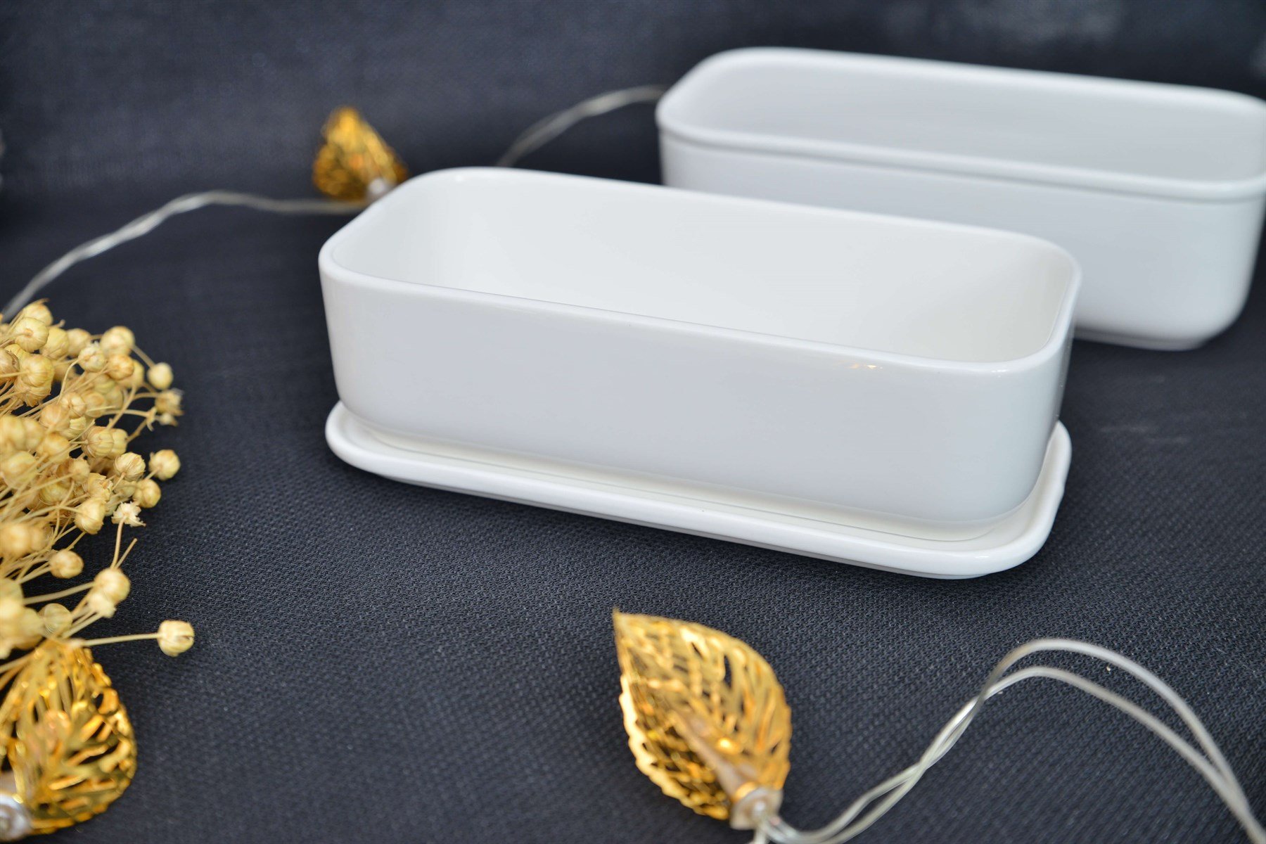 Porselen Dikdörtgen Kapaklı Kase / Adet Fiyat