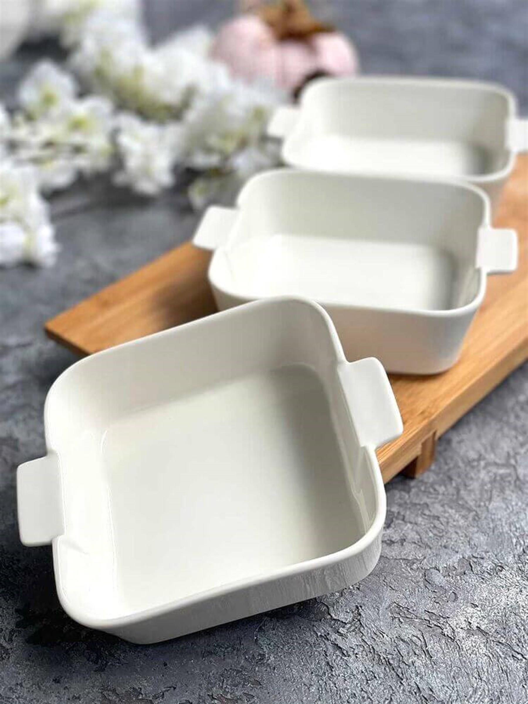 Porselen Kare Kase 3 Lü