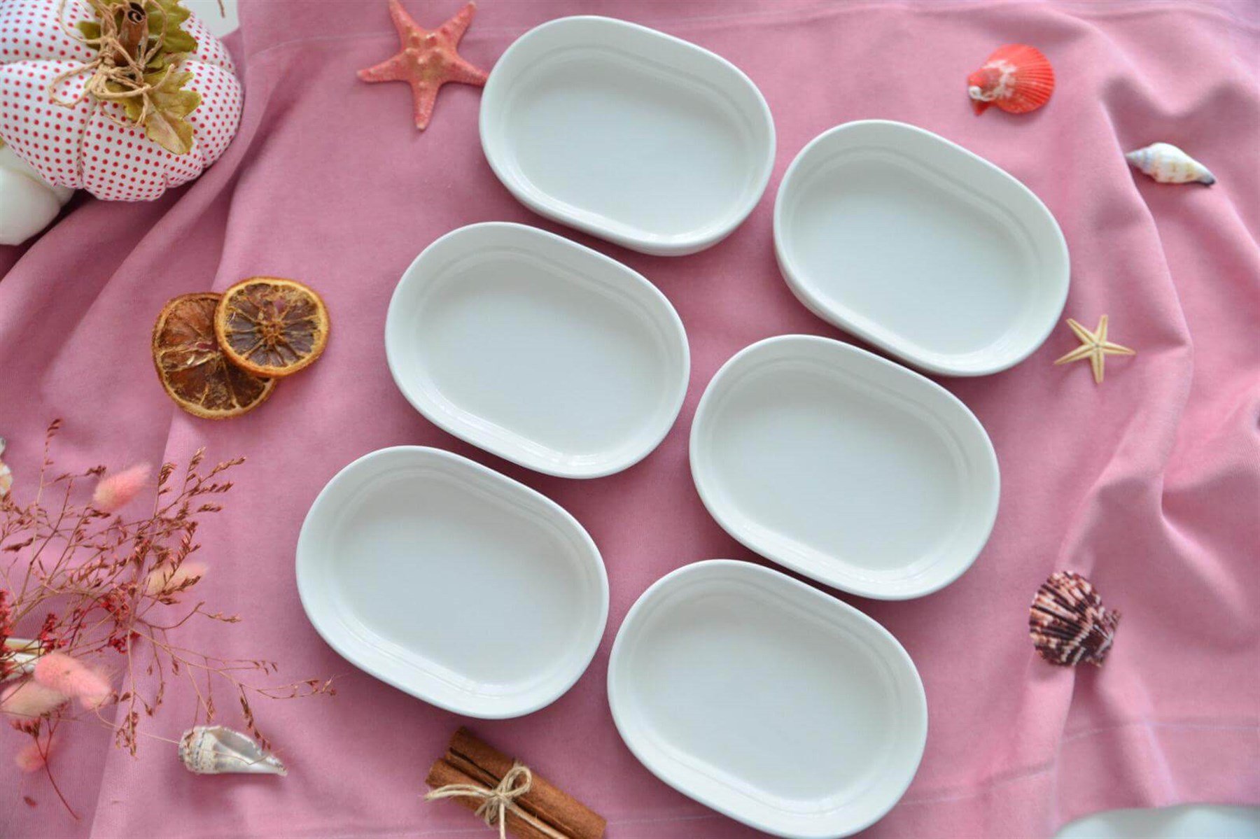 Porselen Oval Derin Kase Küçük /  Perla