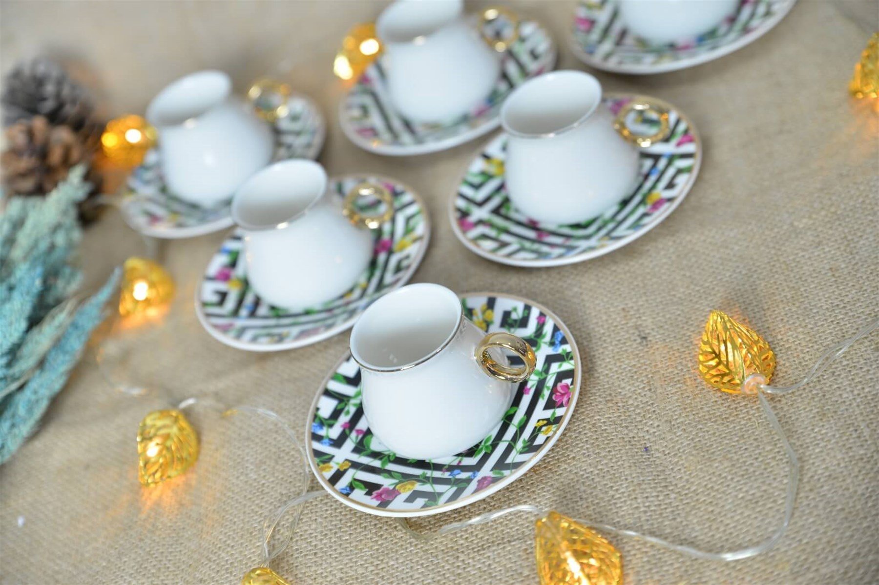 Porselen Türk Kahvesi Fincan Takımı