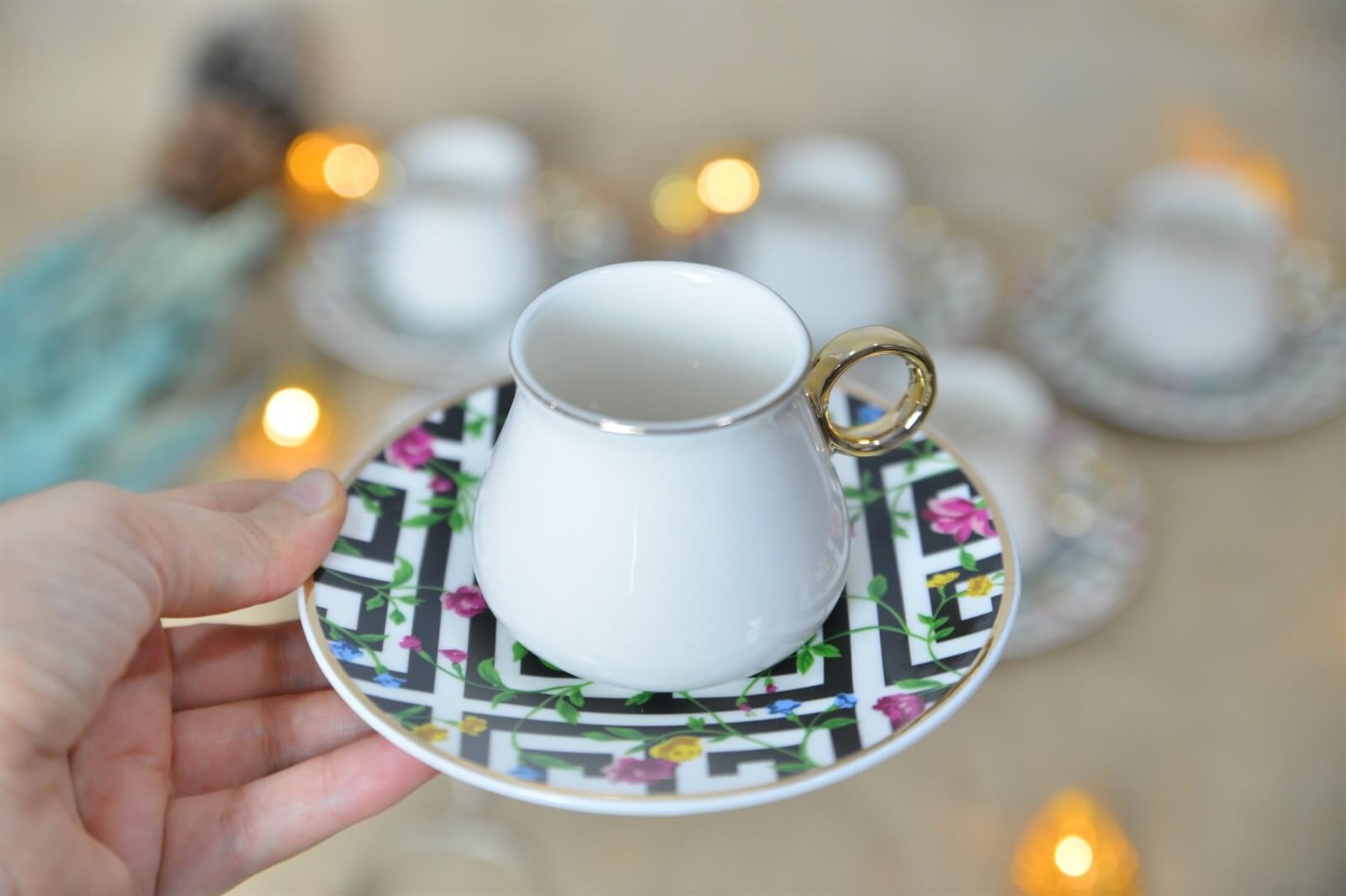 Porselen Türk Kahvesi Fincan Takımı