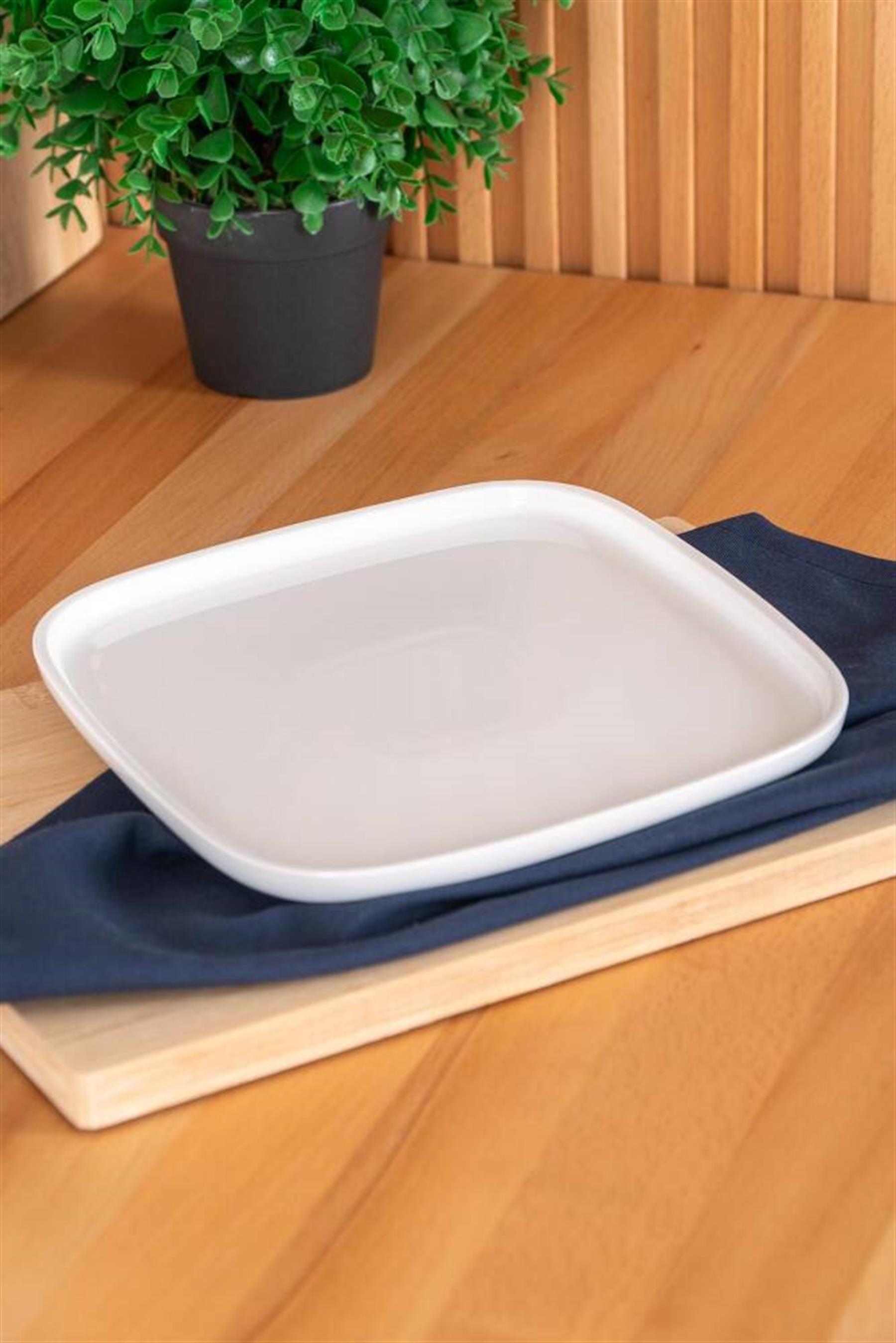 Pure Royal Kare Servis Tabak - 22 cm / 1 Adet