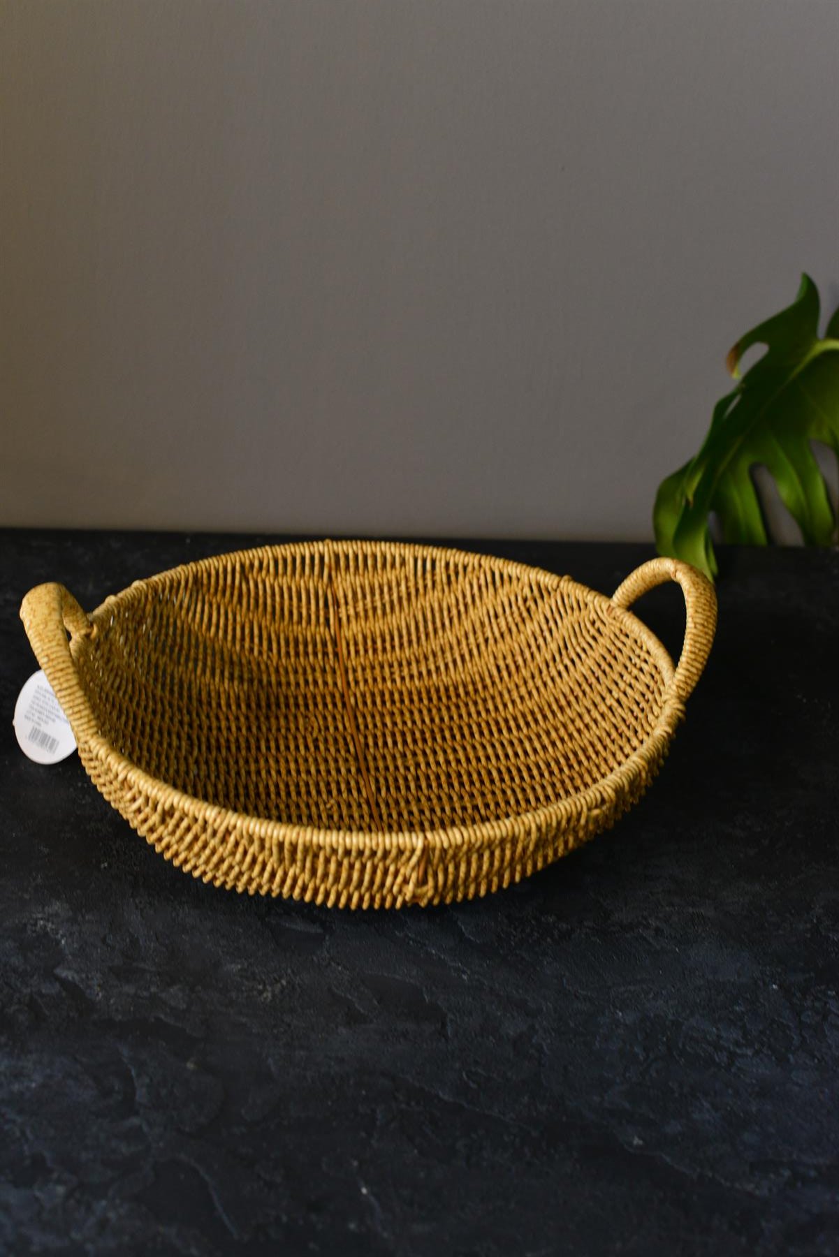 Rattan Kulplu Yuvarlak Ekmeklik