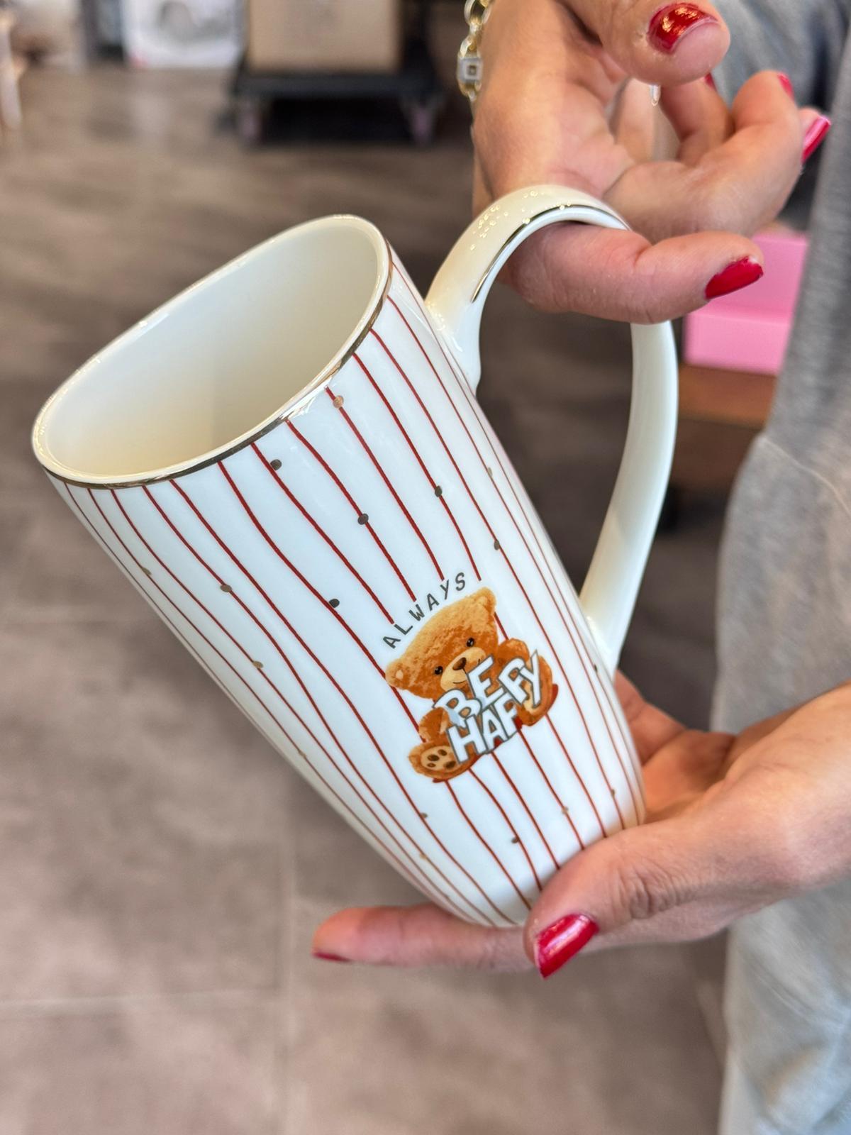 Red Bear Mug Kupa Bardak - 400 ml / 1 Adet