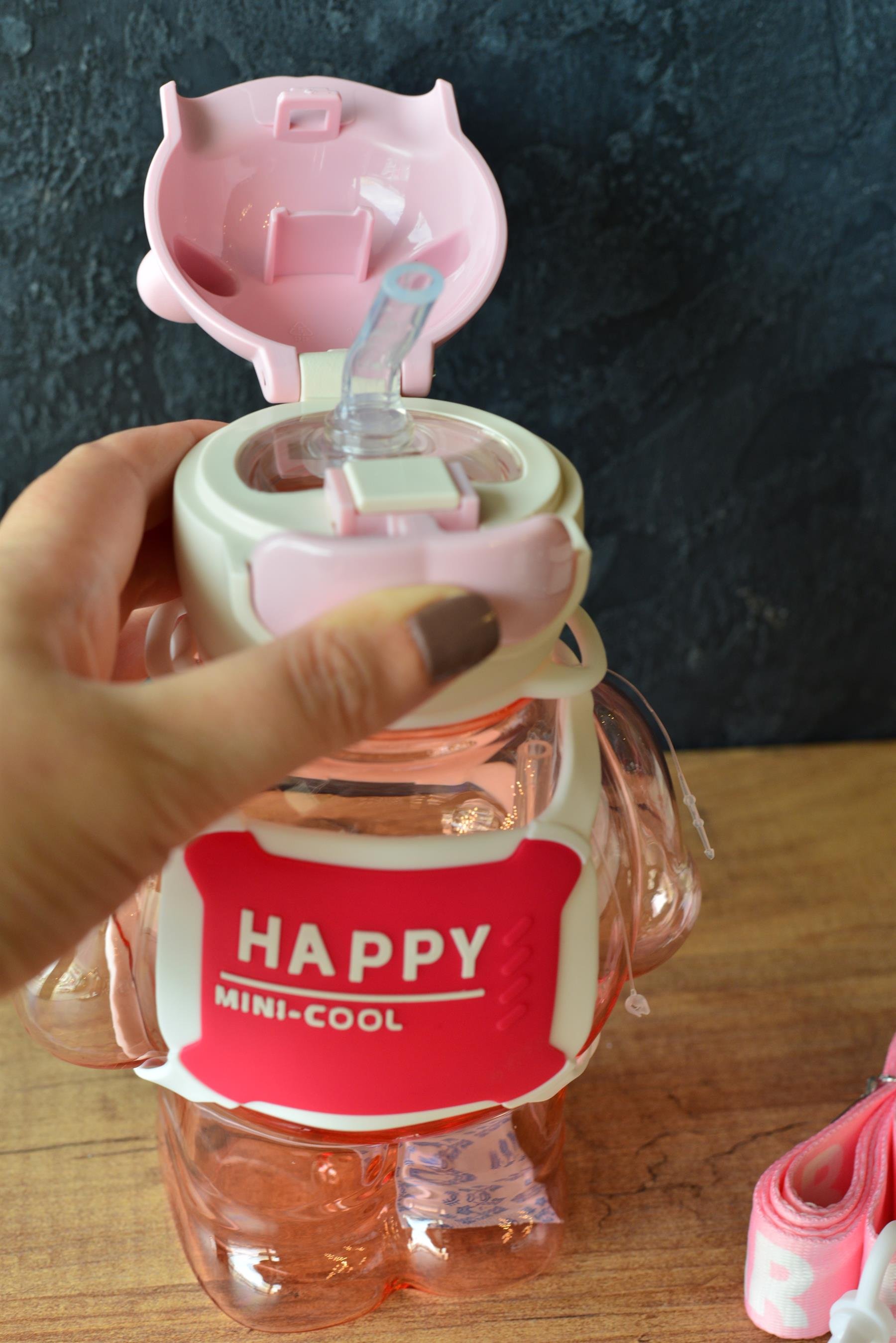 Robocop Çocuk Su Matarası 700 ML / Pembe