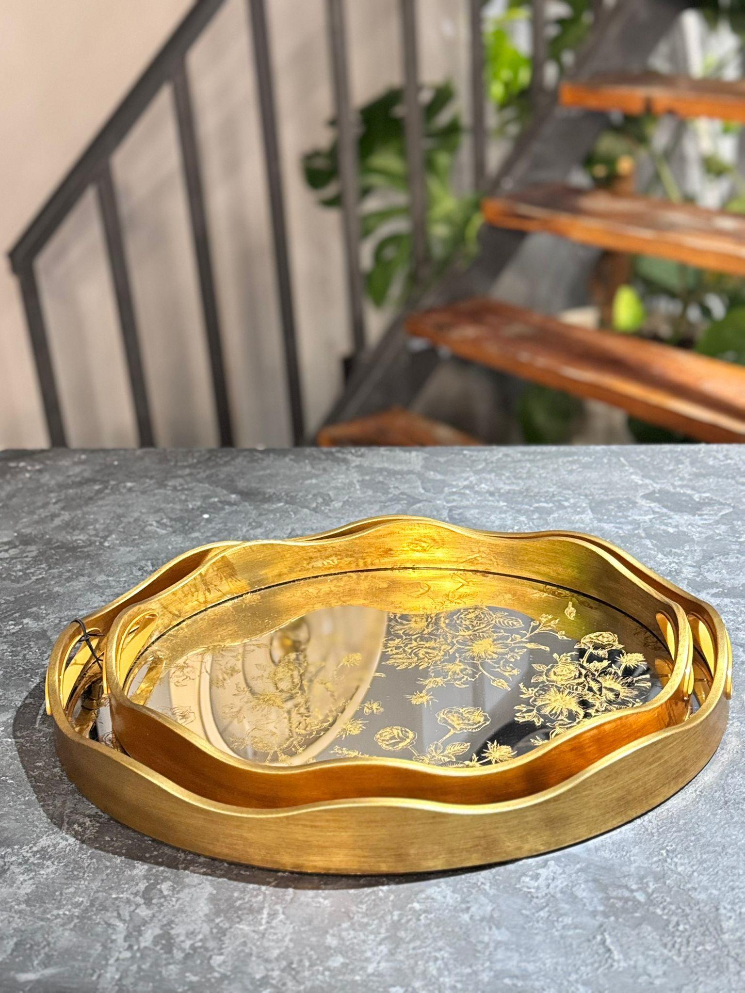 Rosa 2 li Cam Tepsi Seti