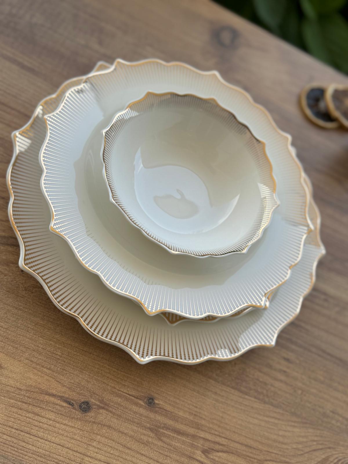 Rosario 6 Kişilik 24 Parça Porselen Yemek Takımı