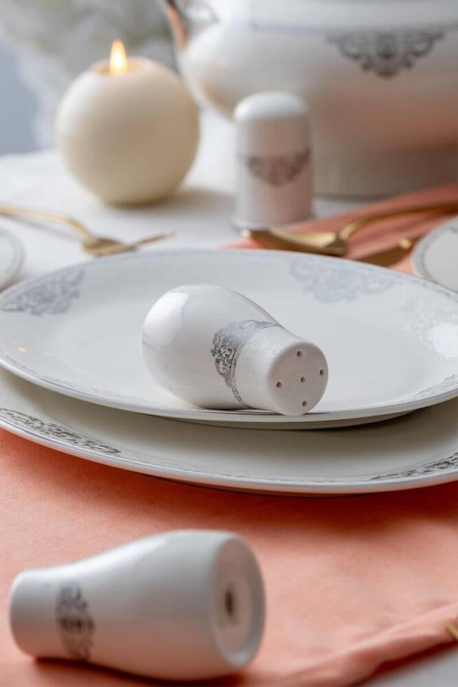 Sapphire 60 Parça 12 Kişilik Gold Porselen Yemek Takımı