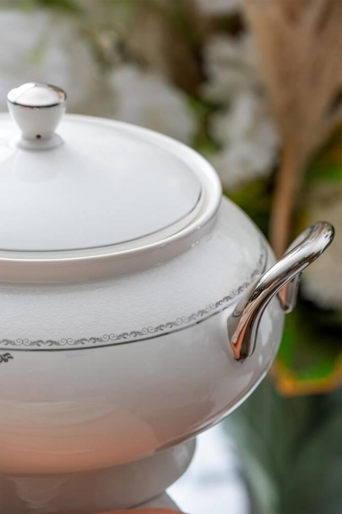 Sapphire 60 Parça 12 Kişilik Gold Porselen Yemek Takımı