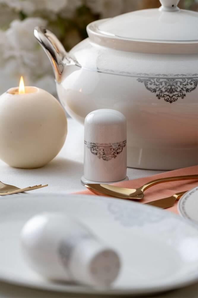 Sapphire 60 Parça 12 Kişilik Gold Porselen Yemek Takımı