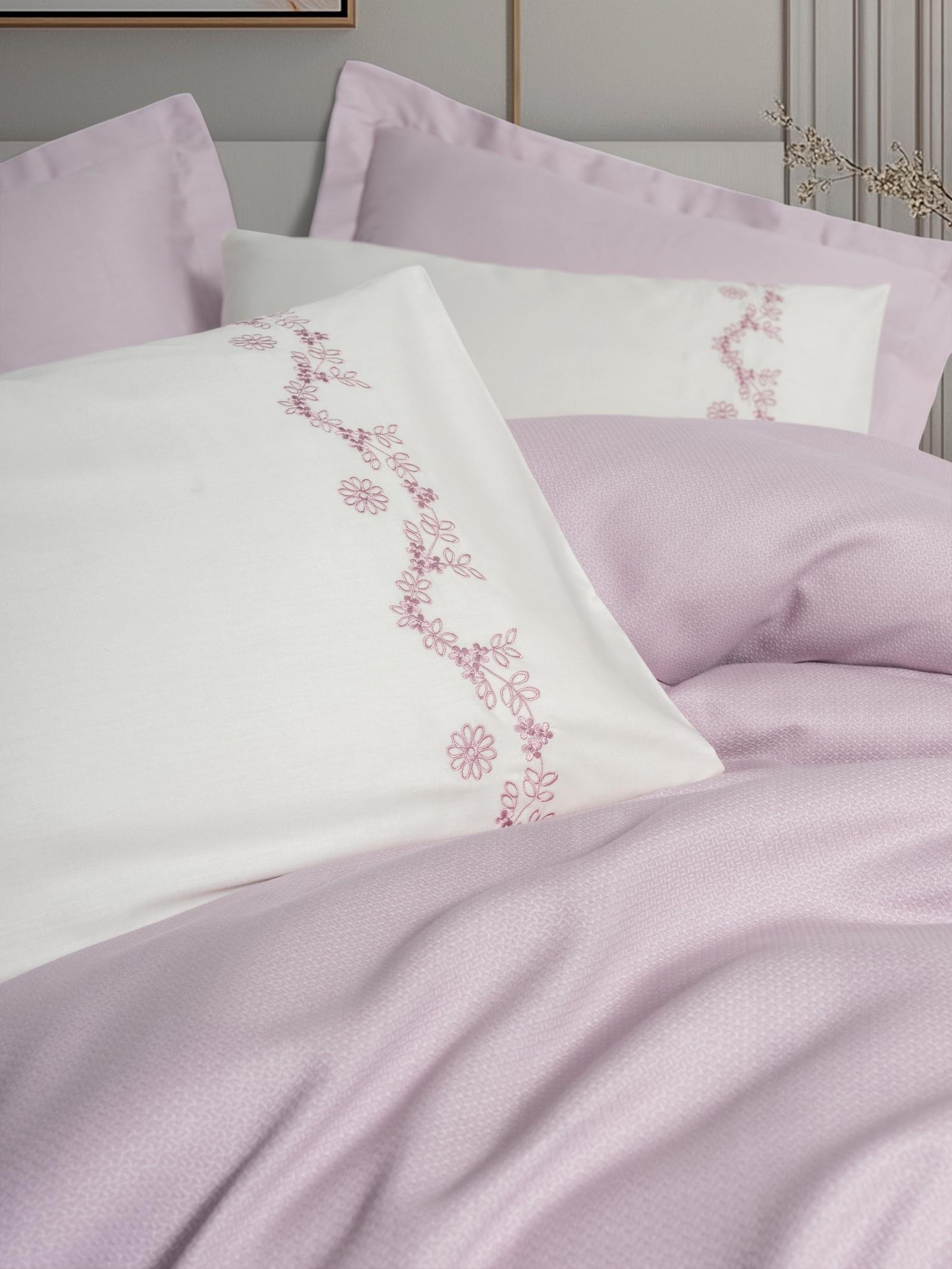 Serenity Bambu Çift Kişilik Pike Takımı Vaila Lila