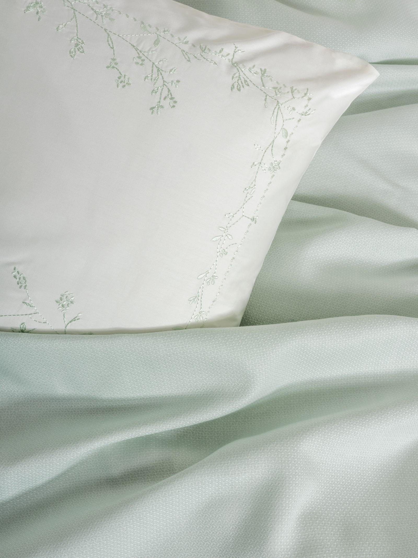 Serenity Bambu Çift Kişilik Pike Takımı Brisa Mint