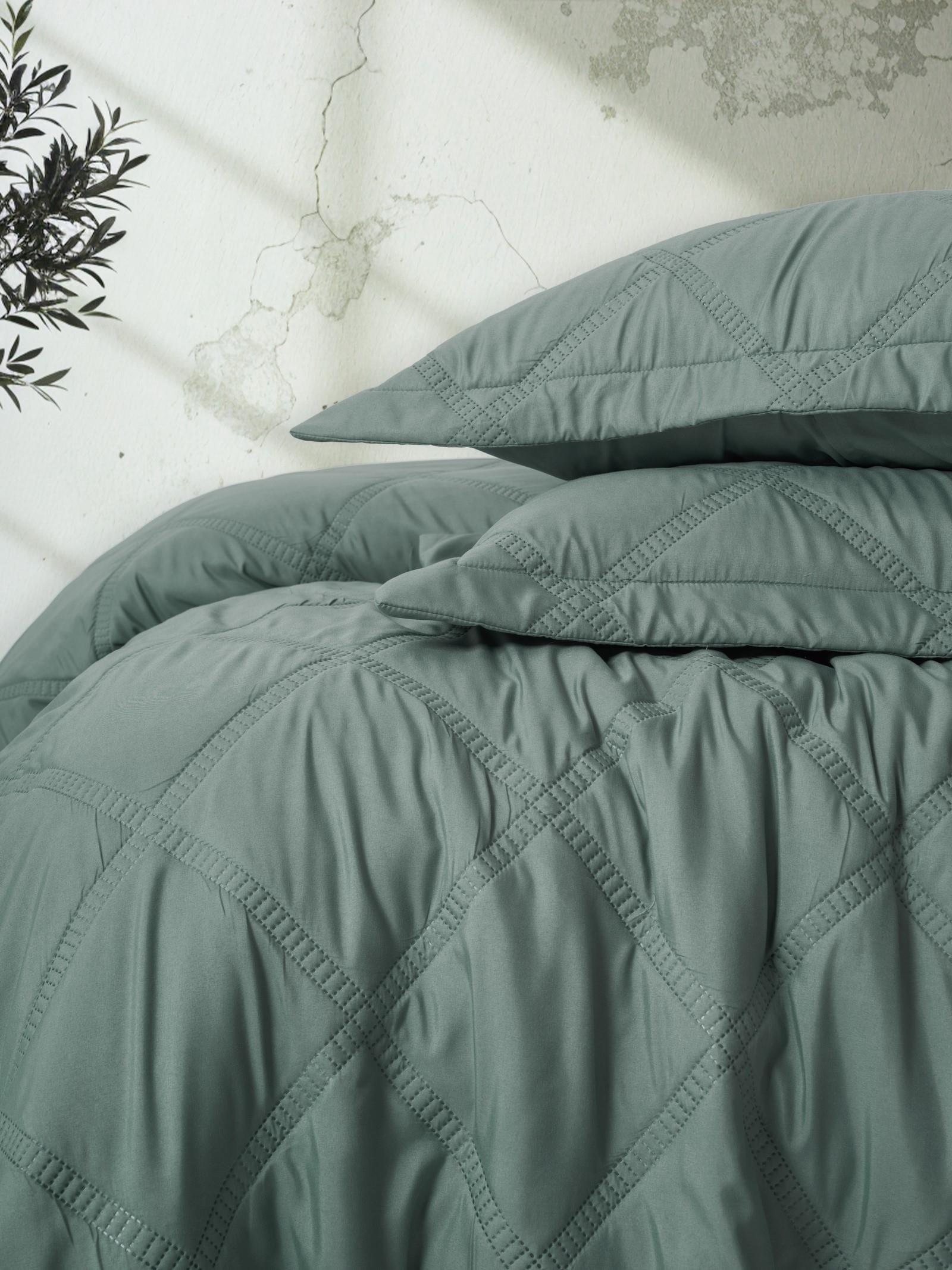 Serra Çift Kişilik Yatak Örtüsü Tila Mint