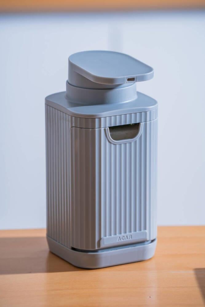 Snoppy Sünger Hazneli Sıvı Sabunluk - Gri