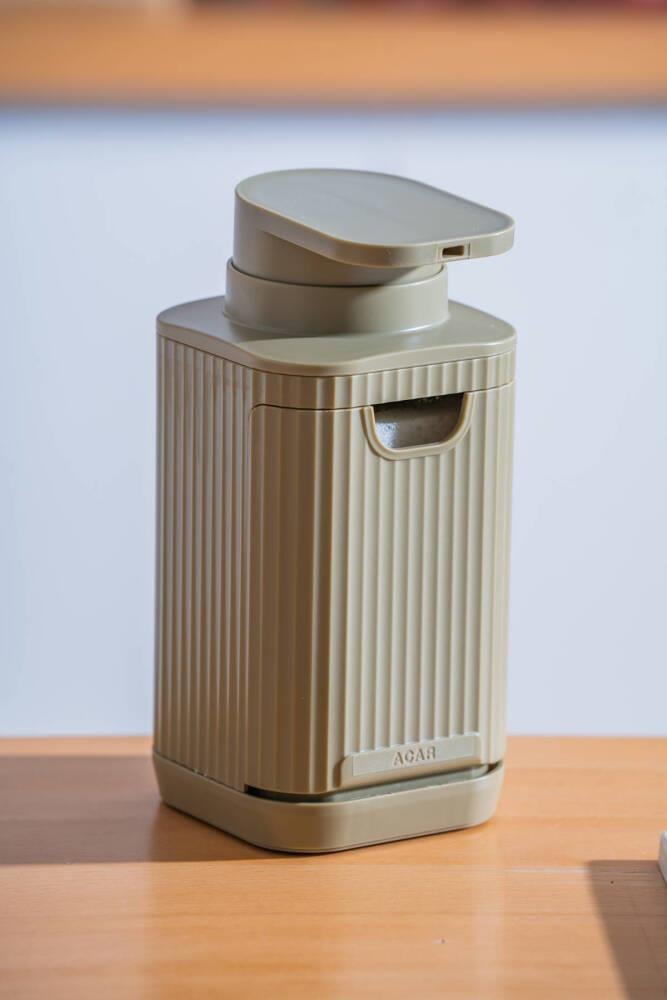 Snoppy Sünger Hazneli Sıvı Sabunluk - Haki