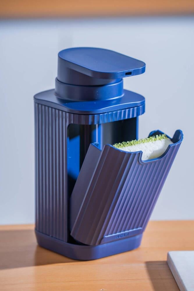 Snoppy Sünger Hazneli Sıvı Sabunluk - Lacivert