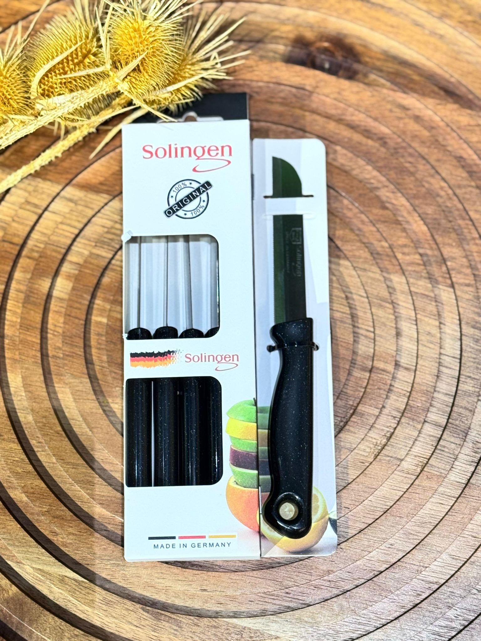 Solingen 6 Lı Meyve & Sebze Bıçağı 18 cm - Siyah